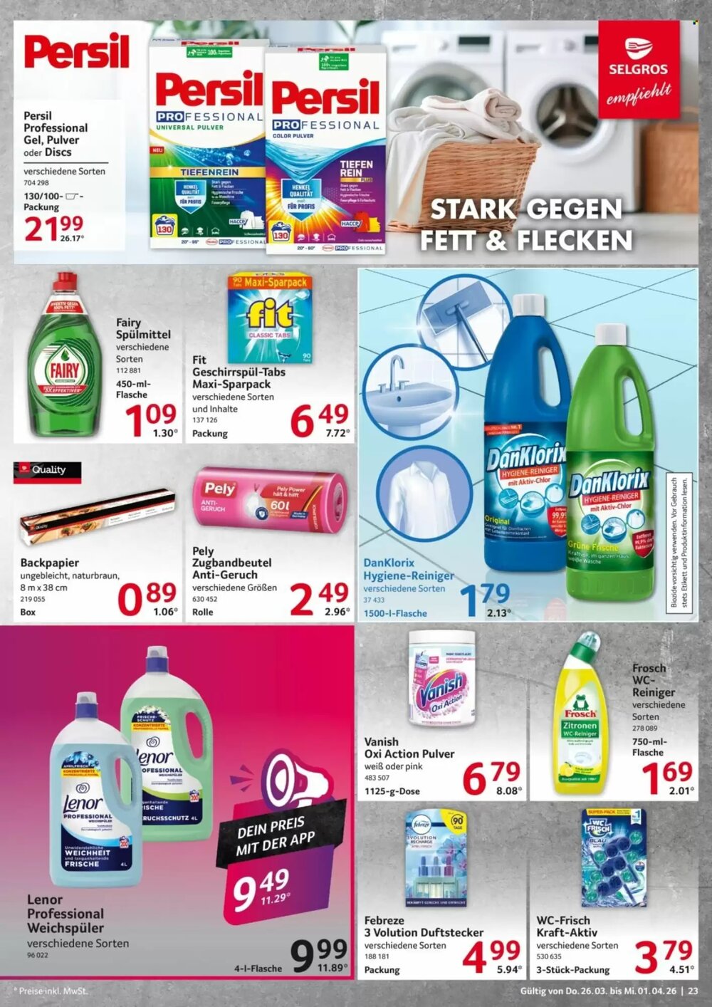 Selgros Prospekt (ab 26.03.2026) zum Blättern - Seite 23
