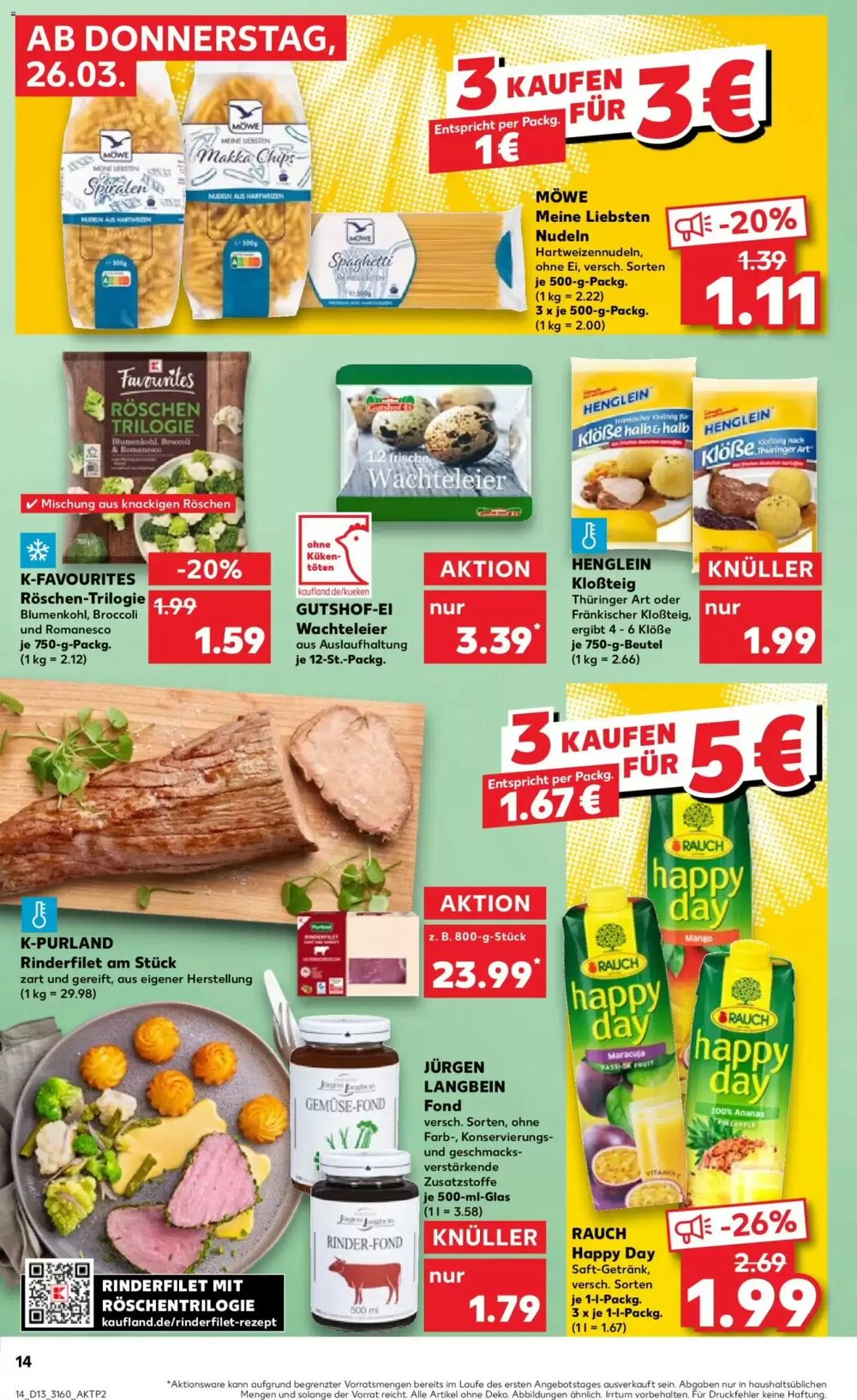 Kaufland Prospekt (ab 26.03.2026) zum Blättern - Seite 14