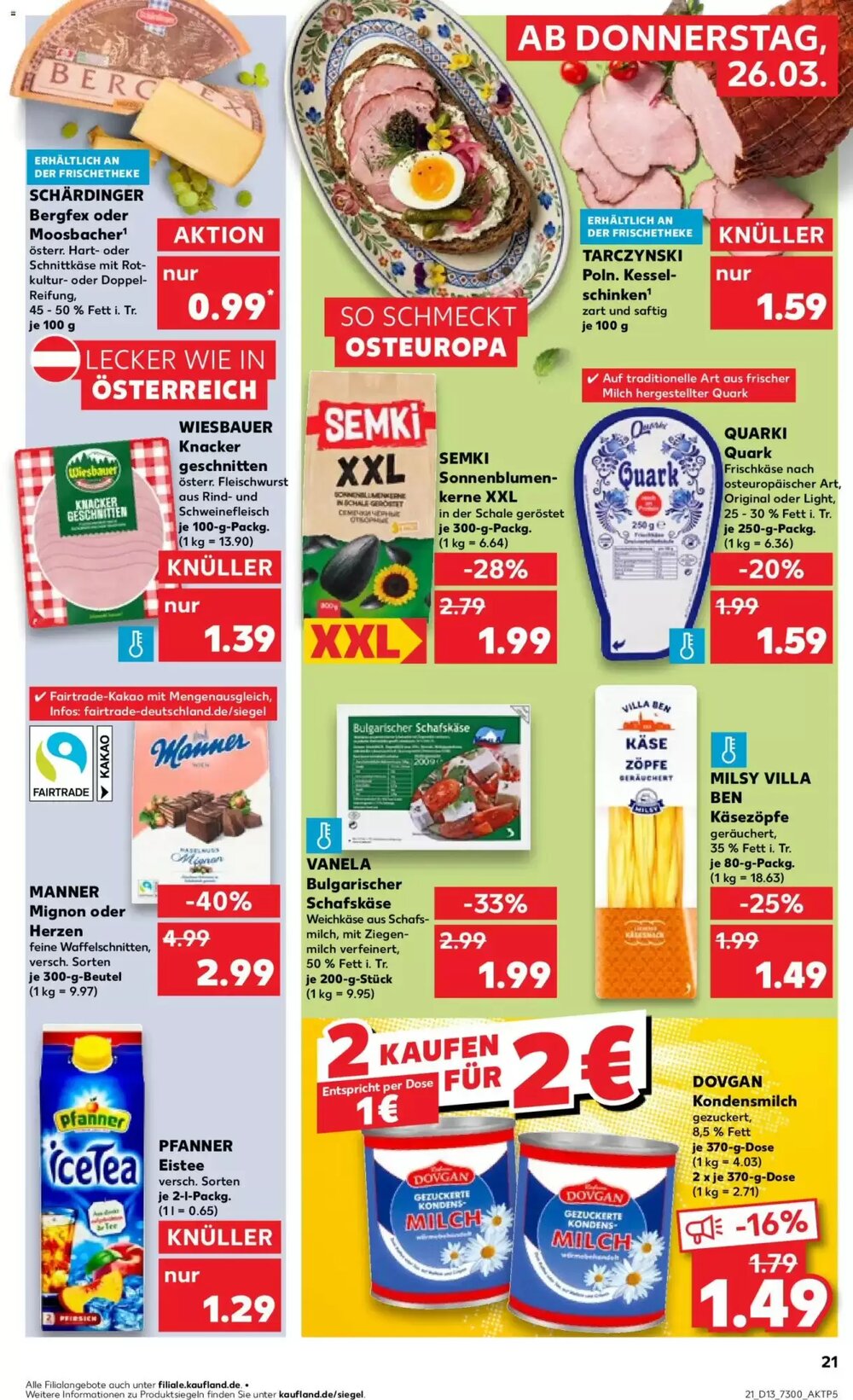 Kaufland Prospekt (ab 26.03.2026) zum Blättern - Seite 21