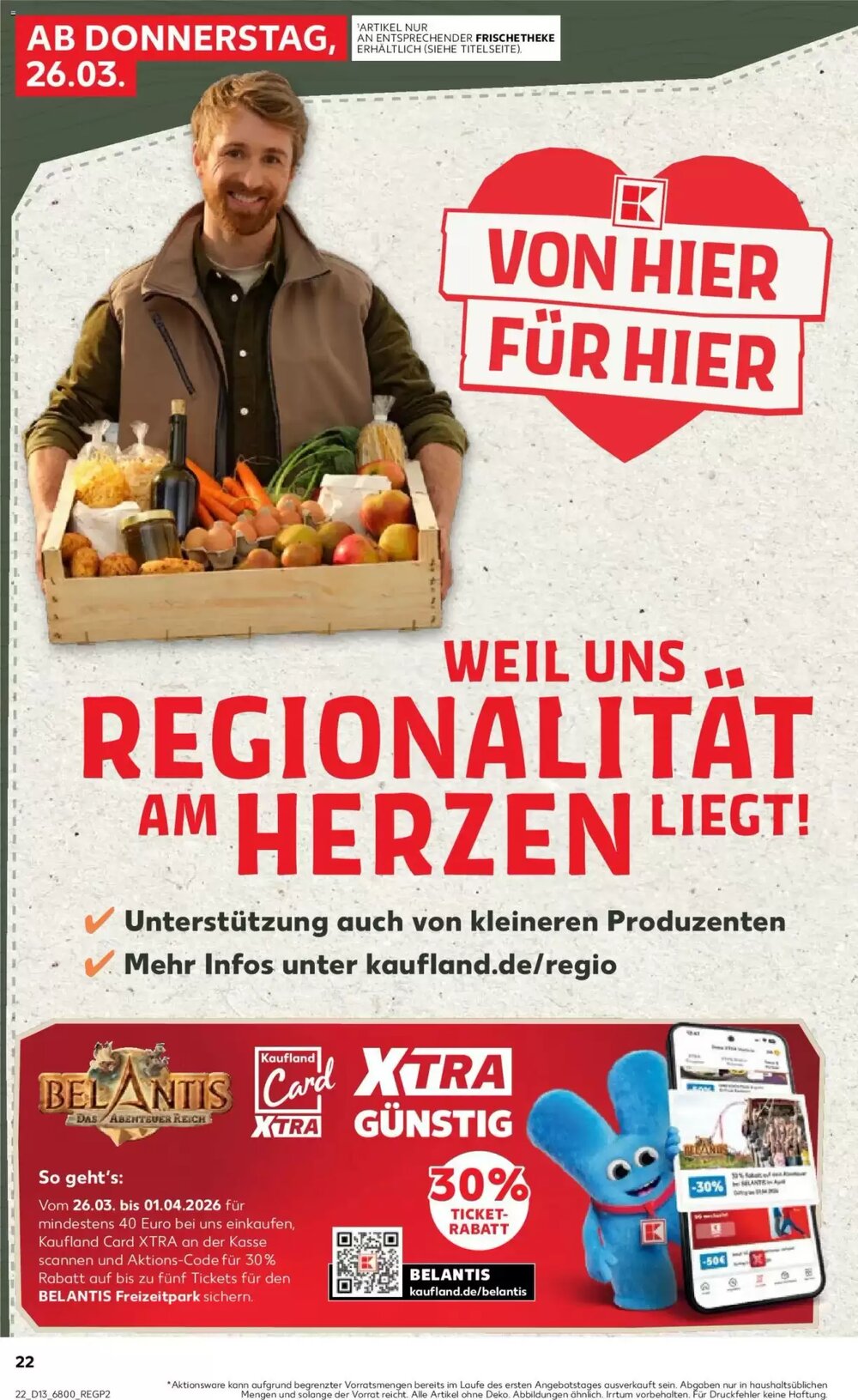 Kaufland Prospekt (ab 26.03.2026) zum Blättern - Seite 22