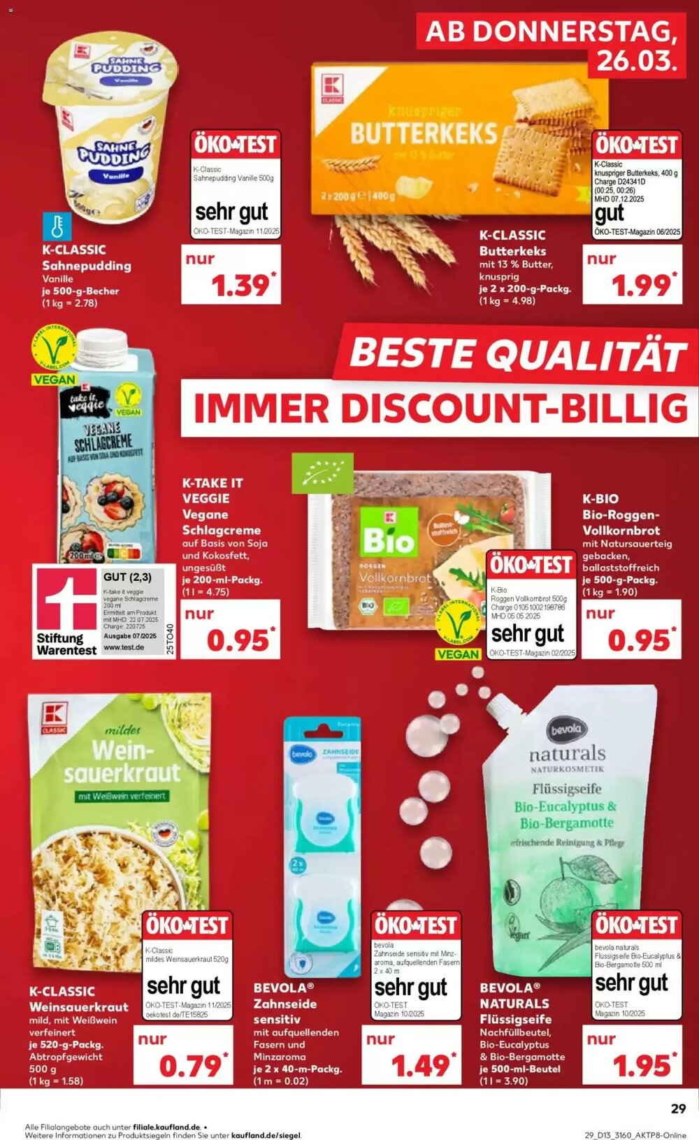 Kaufland Prospekt (ab 26.03.2026) zum Blättern - Seite 29