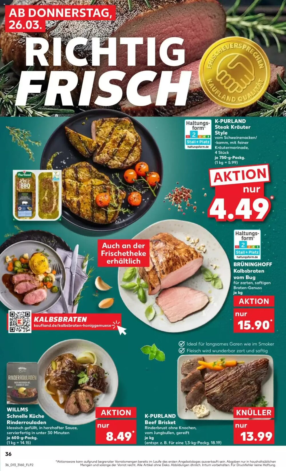 Kaufland Prospekt (ab 26.03.2026) zum Blättern - Seite 36