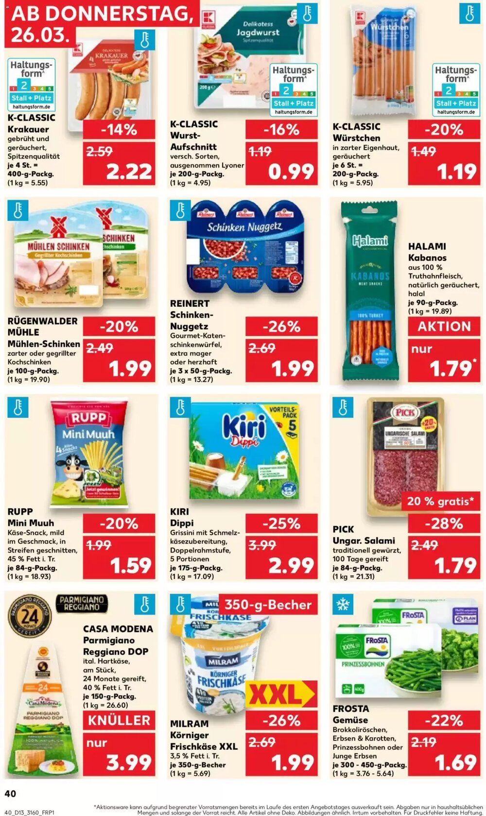 Kaufland Prospekt (ab 26.03.2026) zum Blättern - Seite 40