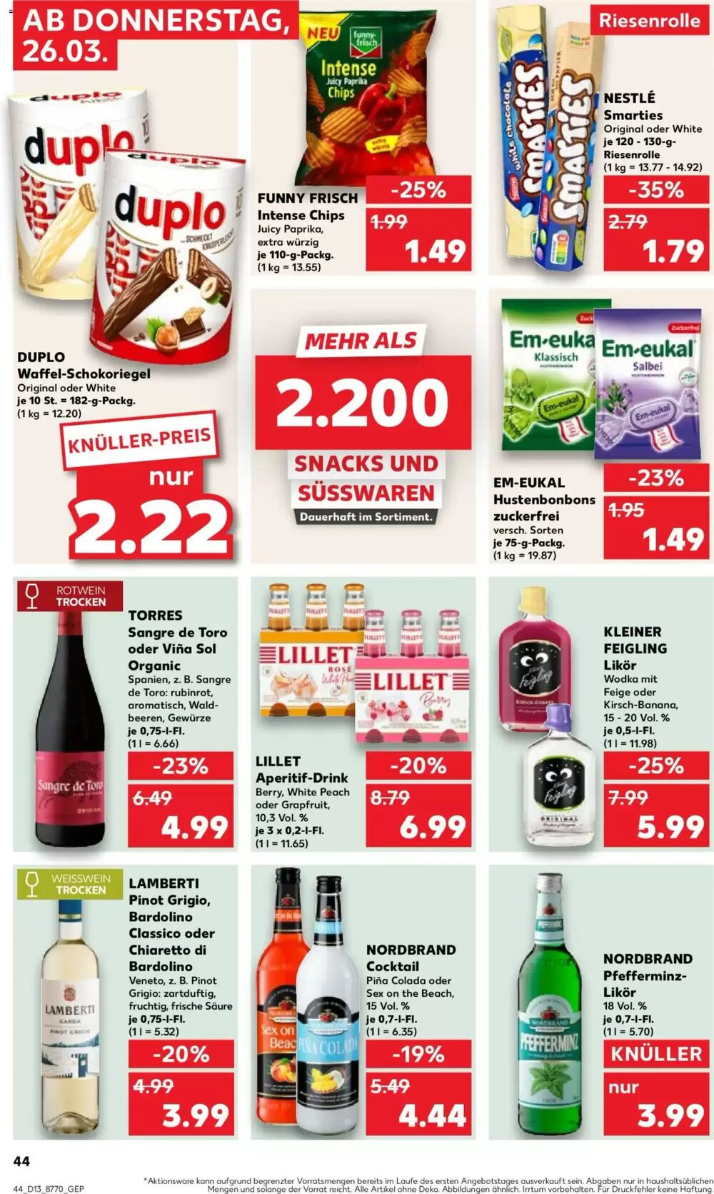 Kaufland Prospekt (ab 26.03.2026) zum Blättern - Seite 44
