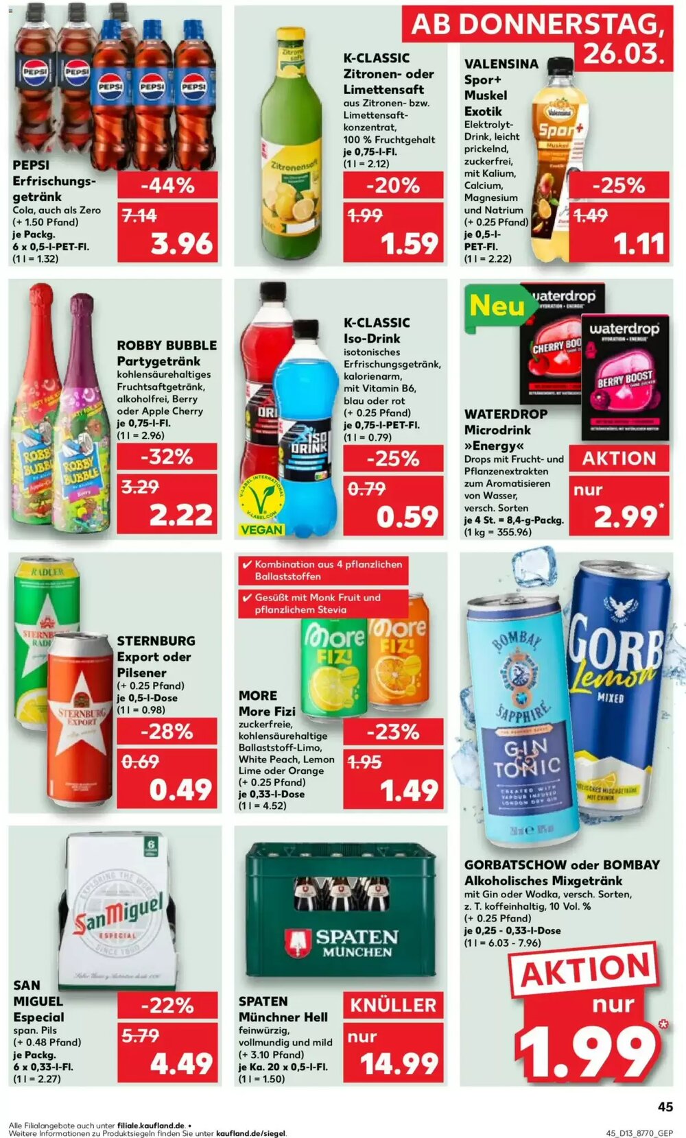 Kaufland Prospekt (ab 26.03.2026) zum Blättern - Seite 45