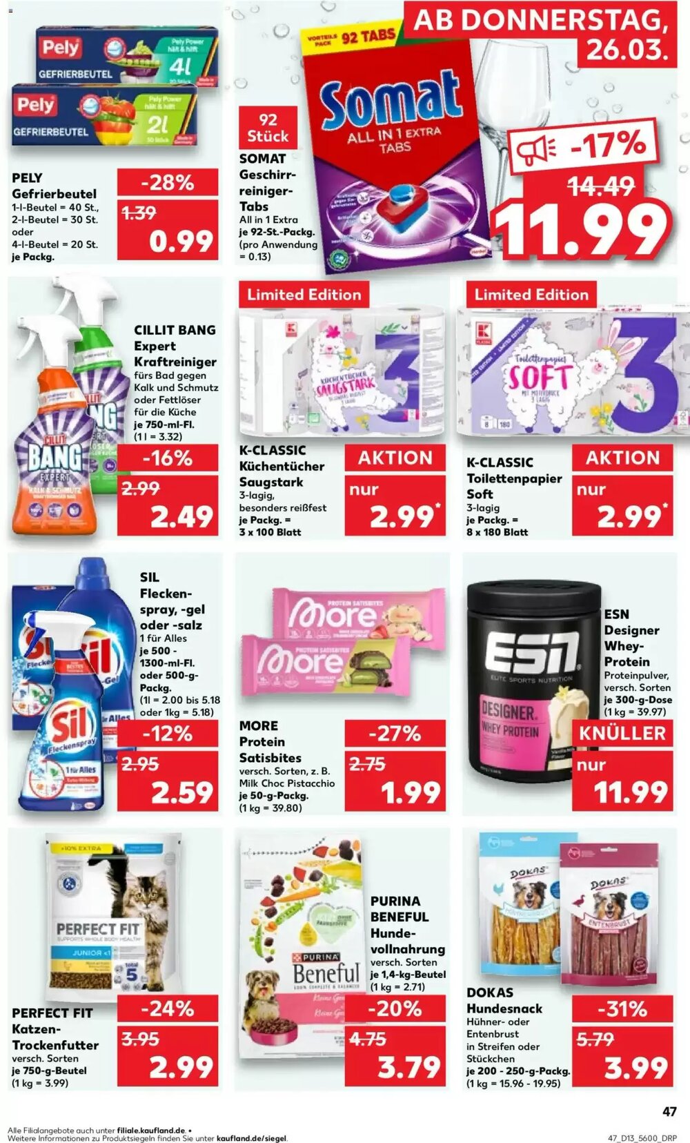 Kaufland Prospekt (ab 26.03.2026) zum Blättern - Seite 47