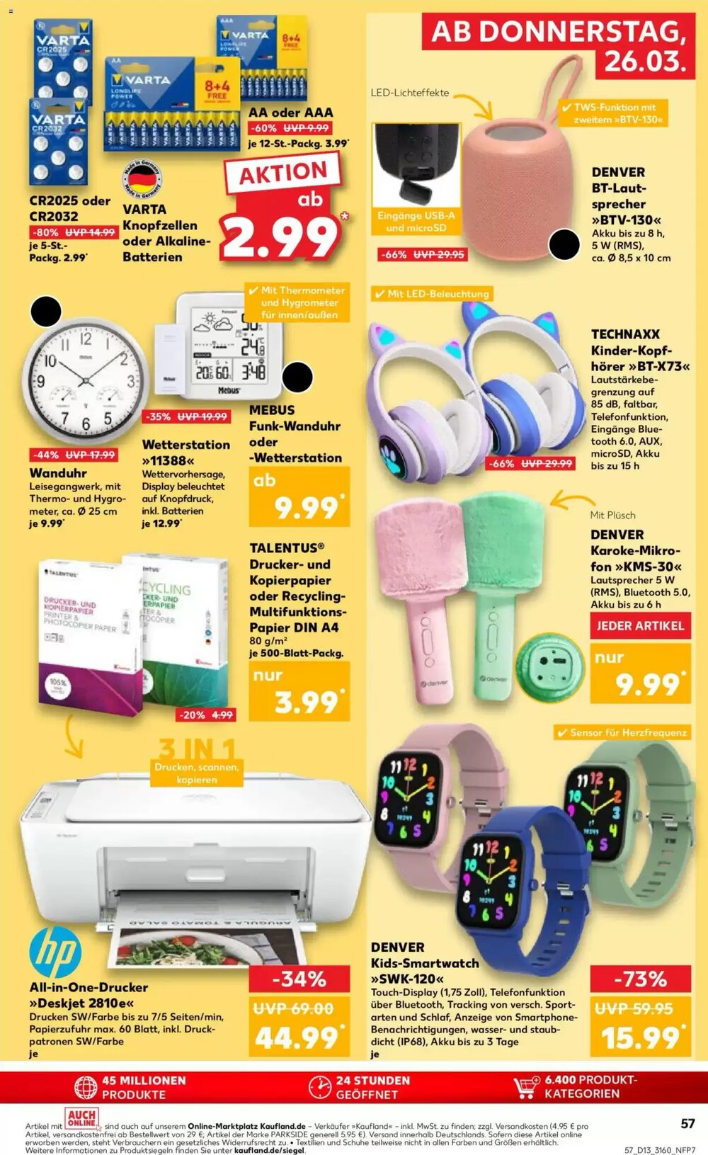 Kaufland Prospekt (ab 26.03.2026) zum Blättern - Seite 57