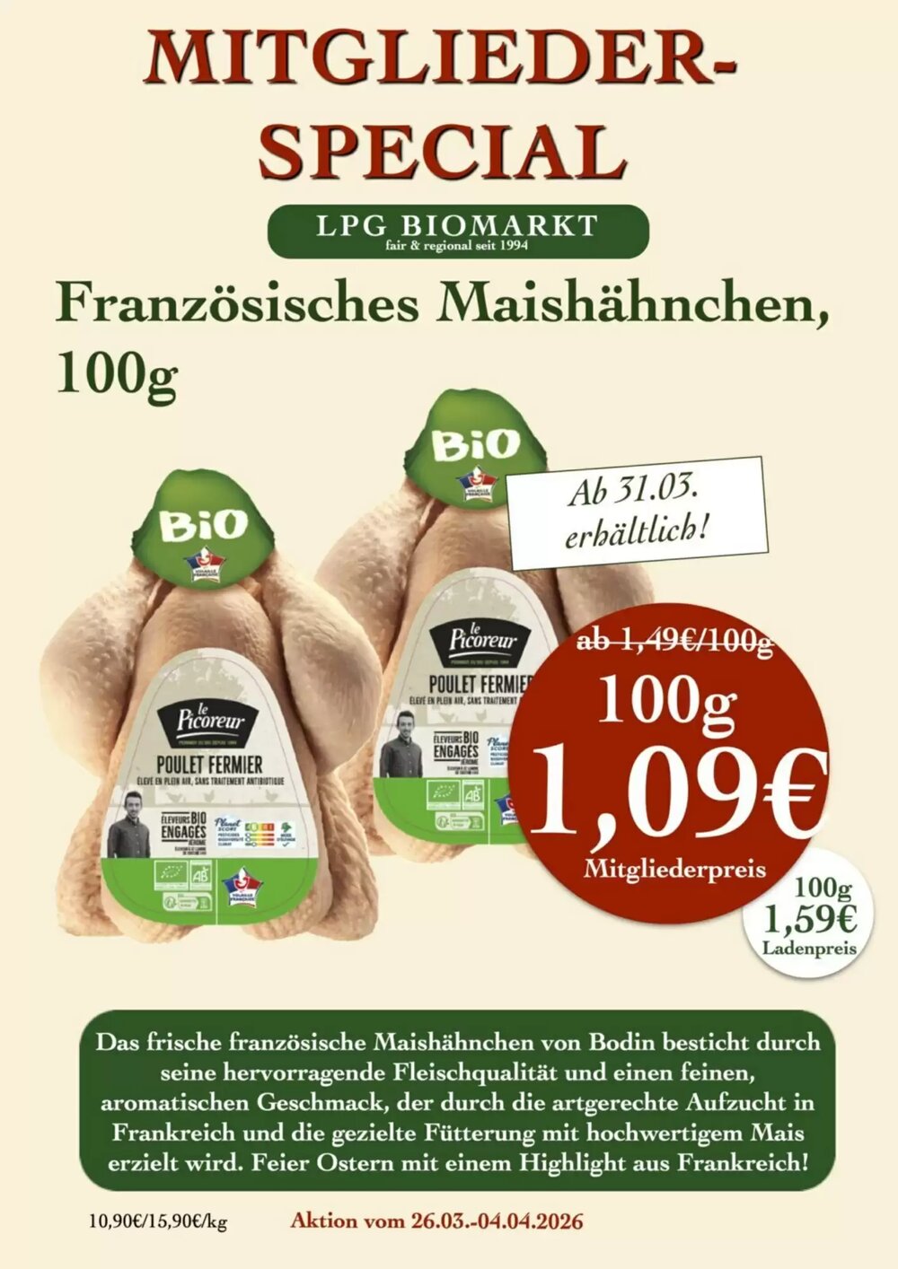 LPG Biomarkt Prospekt (ab 26.03.2026) zum Blättern - Seite 14