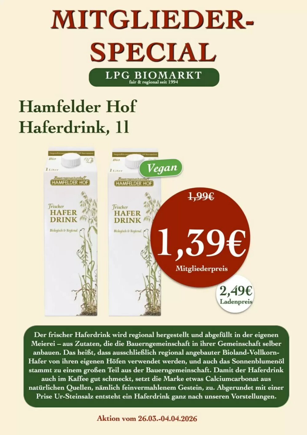 LPG Biomarkt Prospekt (ab 26.03.2026) zum Blättern - Seite 16