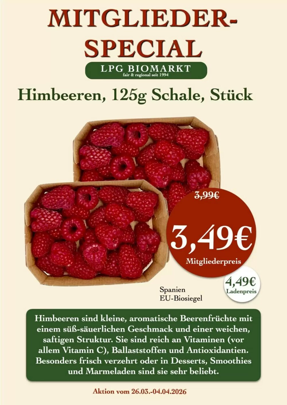 LPG Biomarkt Prospekt (ab 26.03.2026) zum Blättern - Seite 17