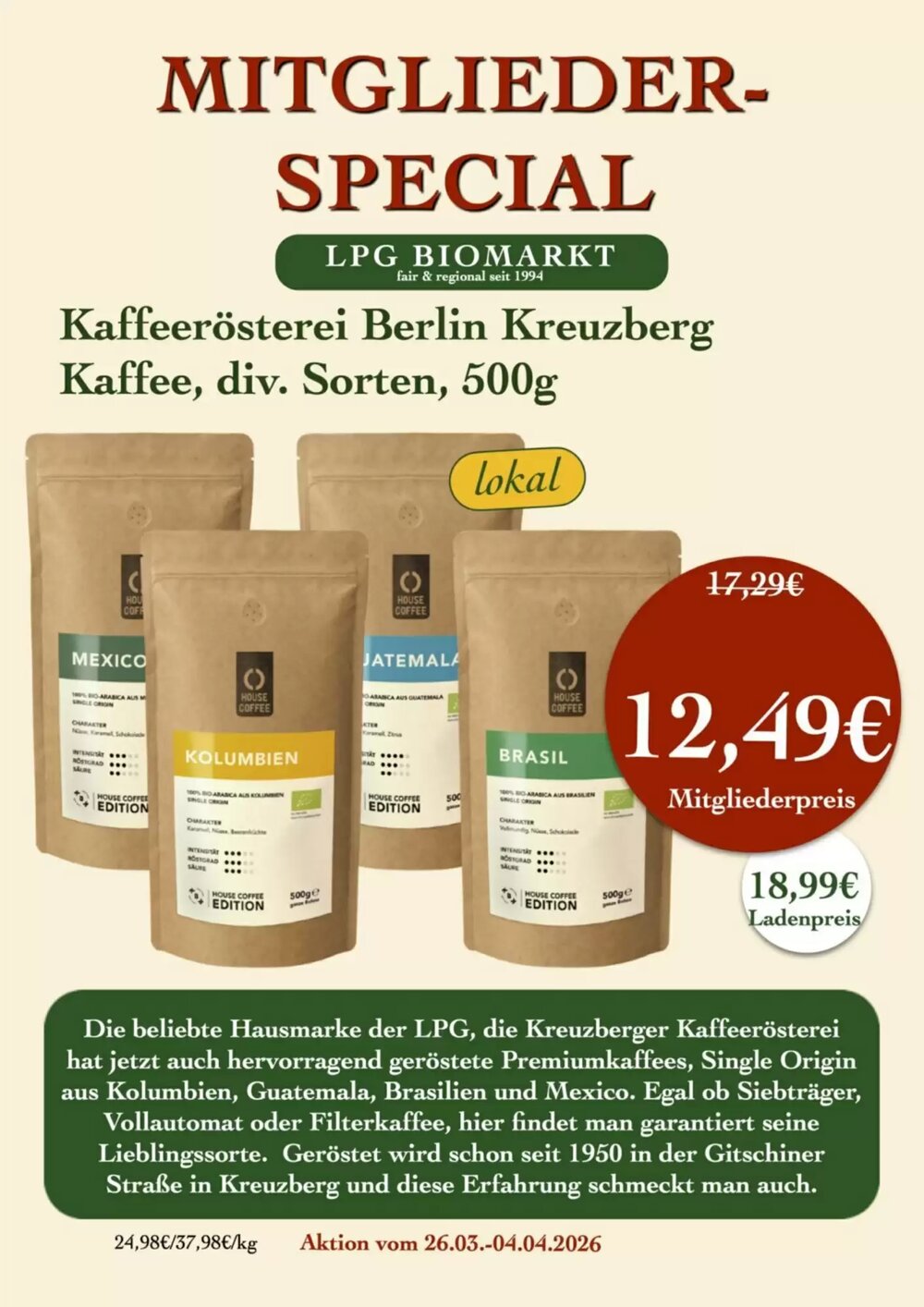 LPG Biomarkt Prospekt (ab 26.03.2026) zum Blättern - Seite 19