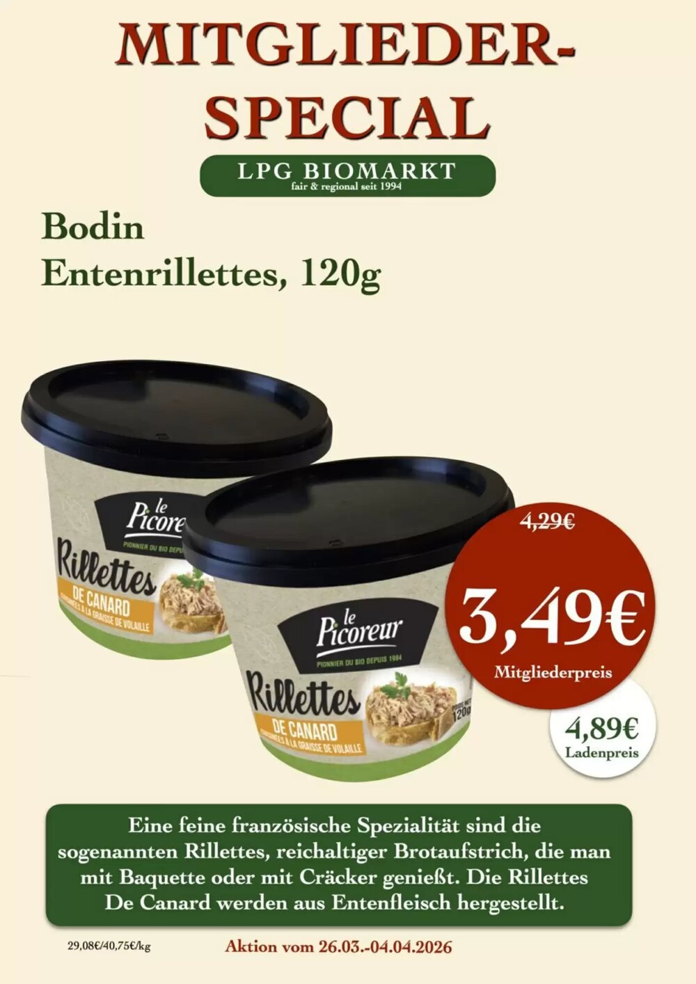 LPG Biomarkt Prospekt (ab 26.03.2026) zum Blättern - Seite 8