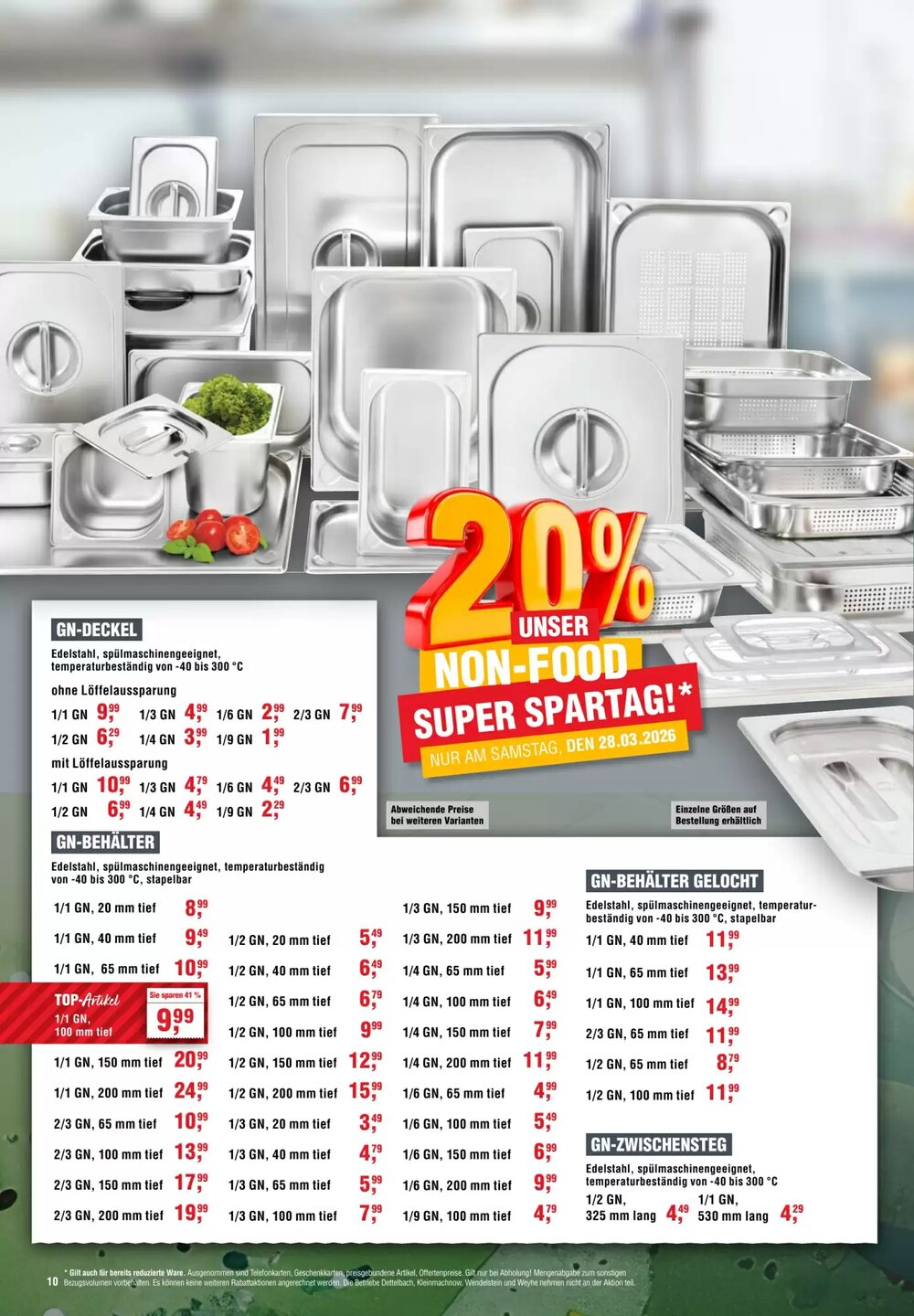 EDEKA Foodservice Prospekt (ab 26.03.2026) zum Blättern - Seite 10