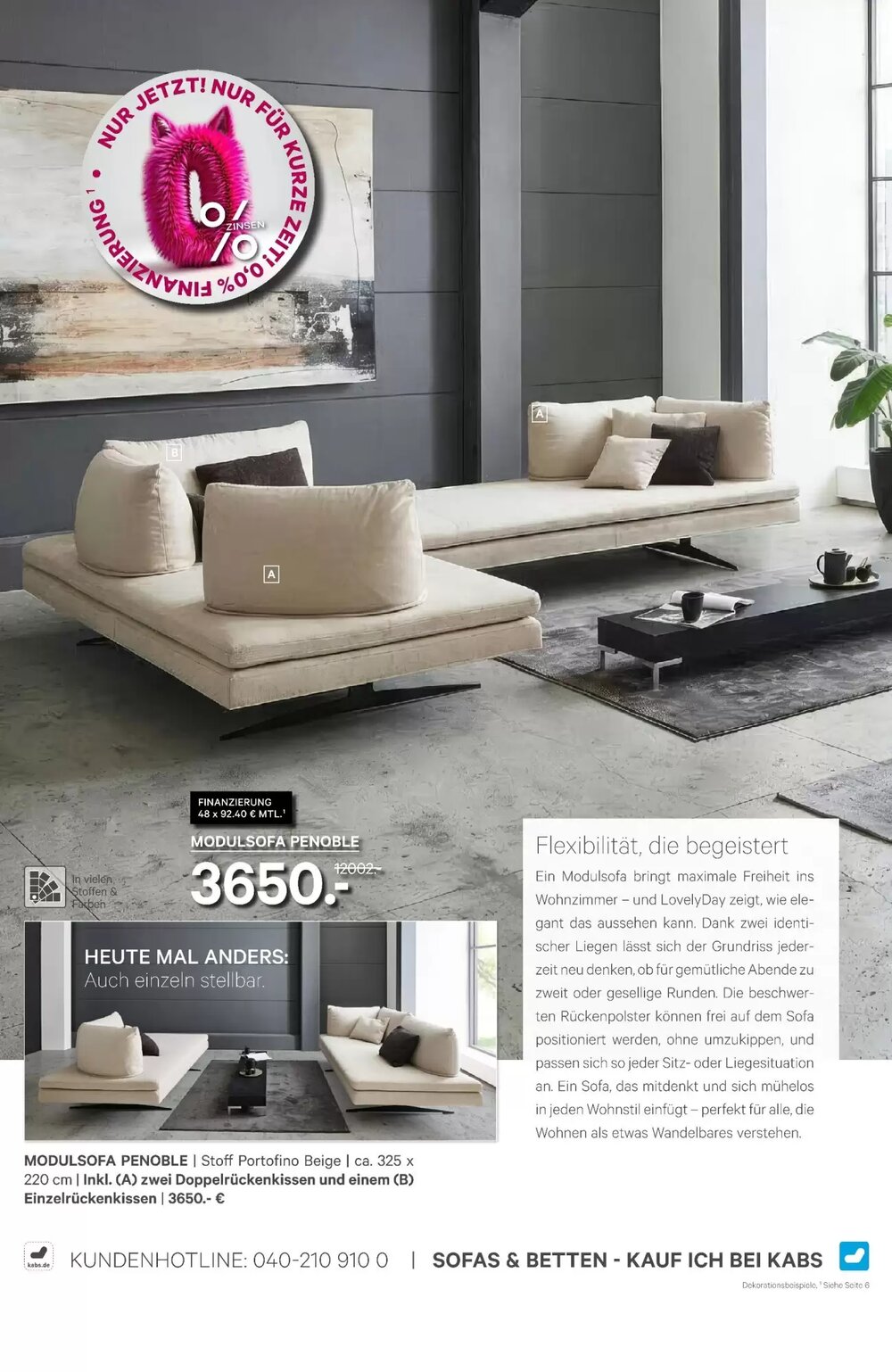 Kabs Polsterwelt Prospekt (ab 26.03.2026) zum Blättern - Seite 16