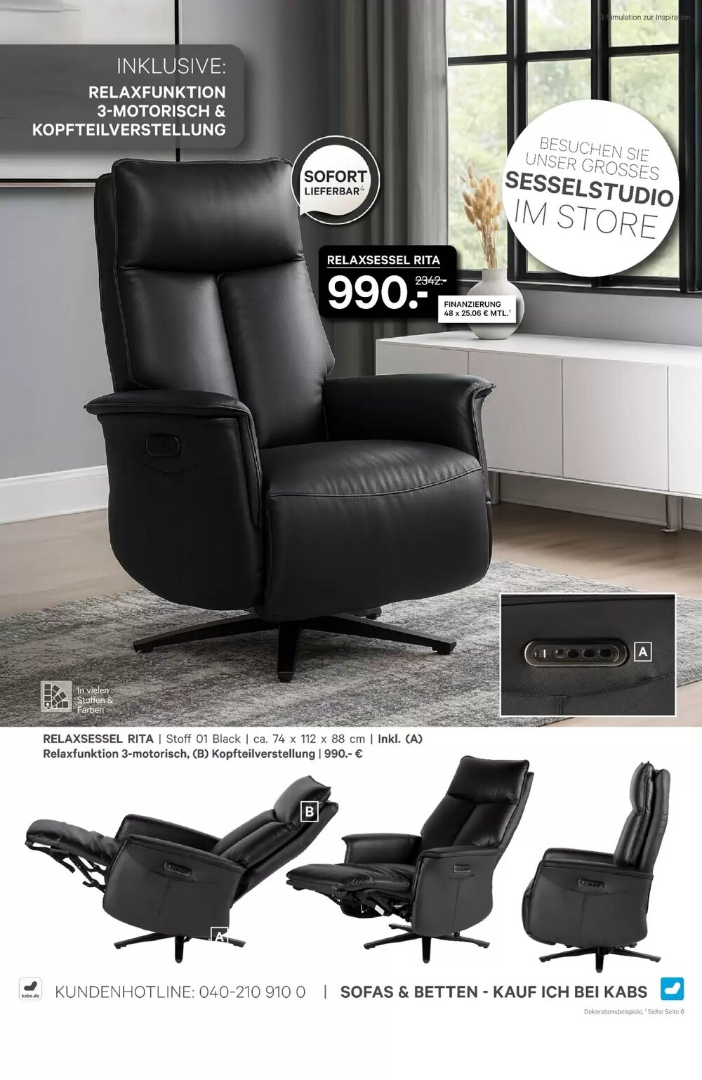 Kabs Polsterwelt Prospekt (ab 26.03.2026) zum Blättern - Seite 22