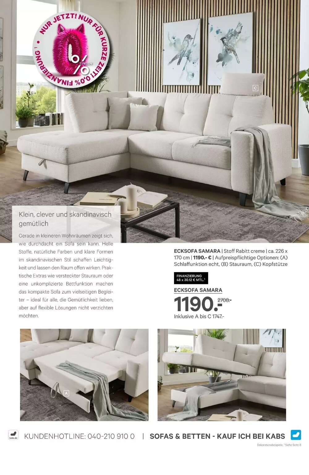 Kabs Polsterwelt Prospekt (ab 26.03.2026) zum Blättern - Seite 7