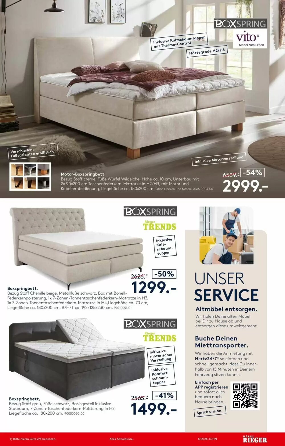 Möbel Rieger Prospekt (ab 26.03.2026) zum Blättern - Seite 14