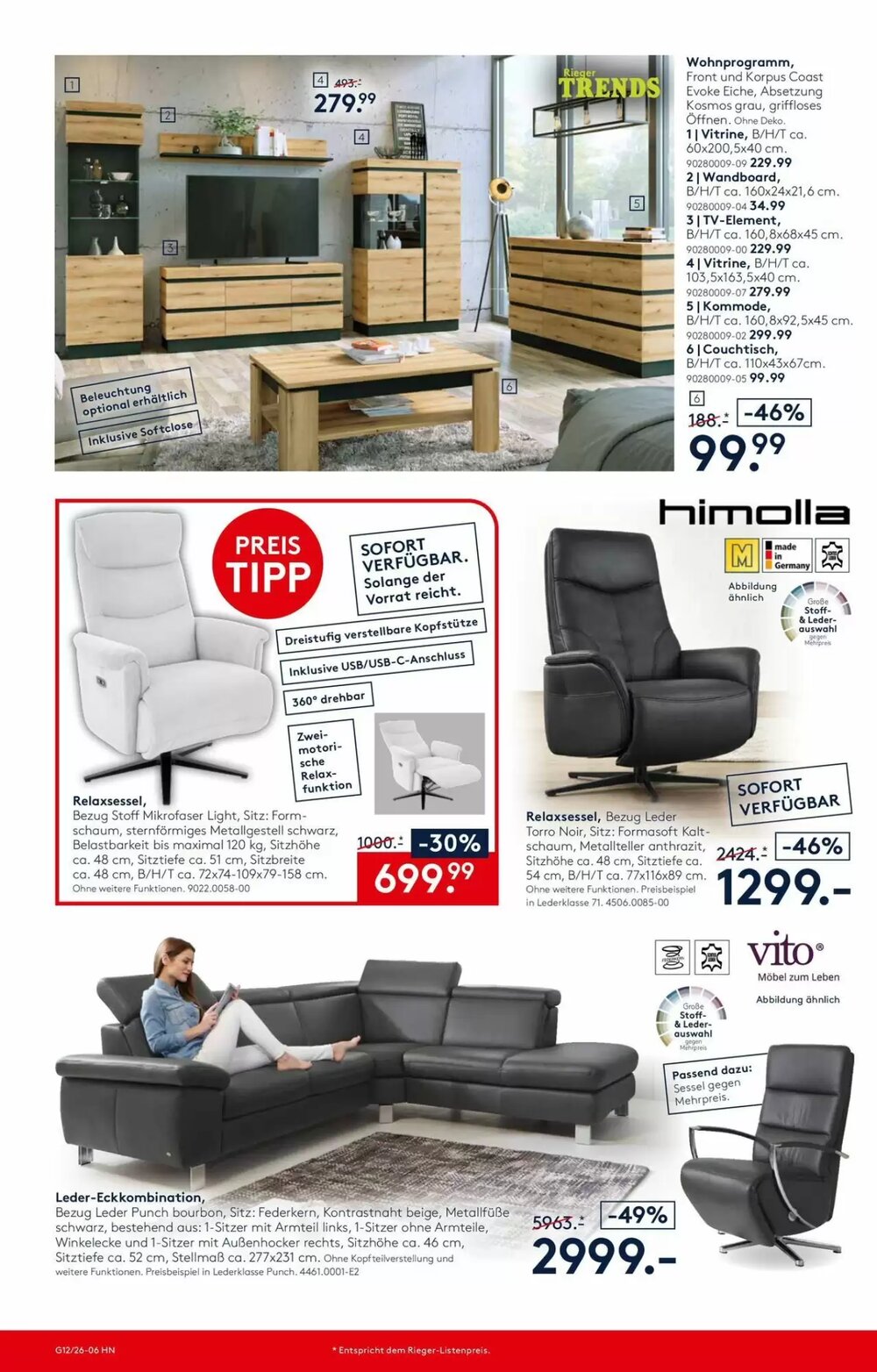 Möbel Rieger Prospekt (ab 26.03.2026) zum Blättern - Seite 7