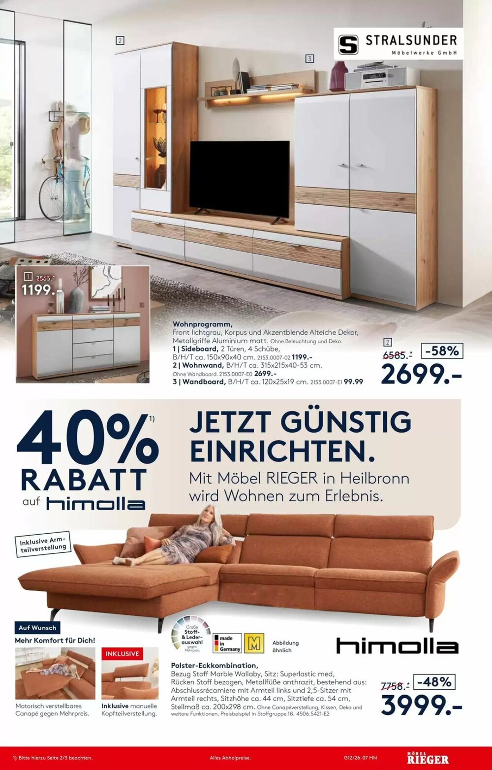 Möbel Rieger Prospekt (ab 26.03.2026) zum Blättern - Seite 8