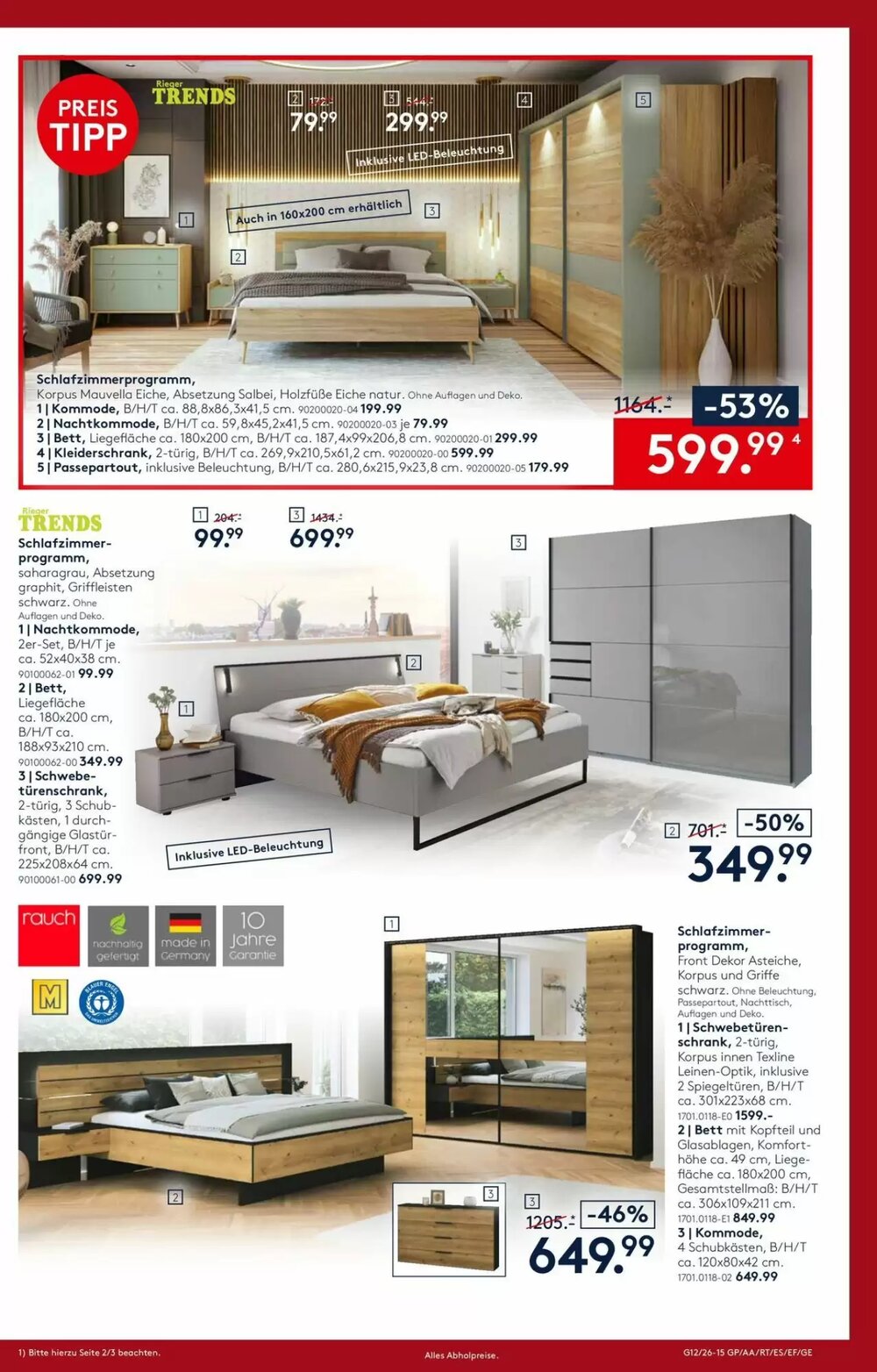 Möbel Rieger Prospekt (ab 26.03.2026) zum Blättern - Seite 15