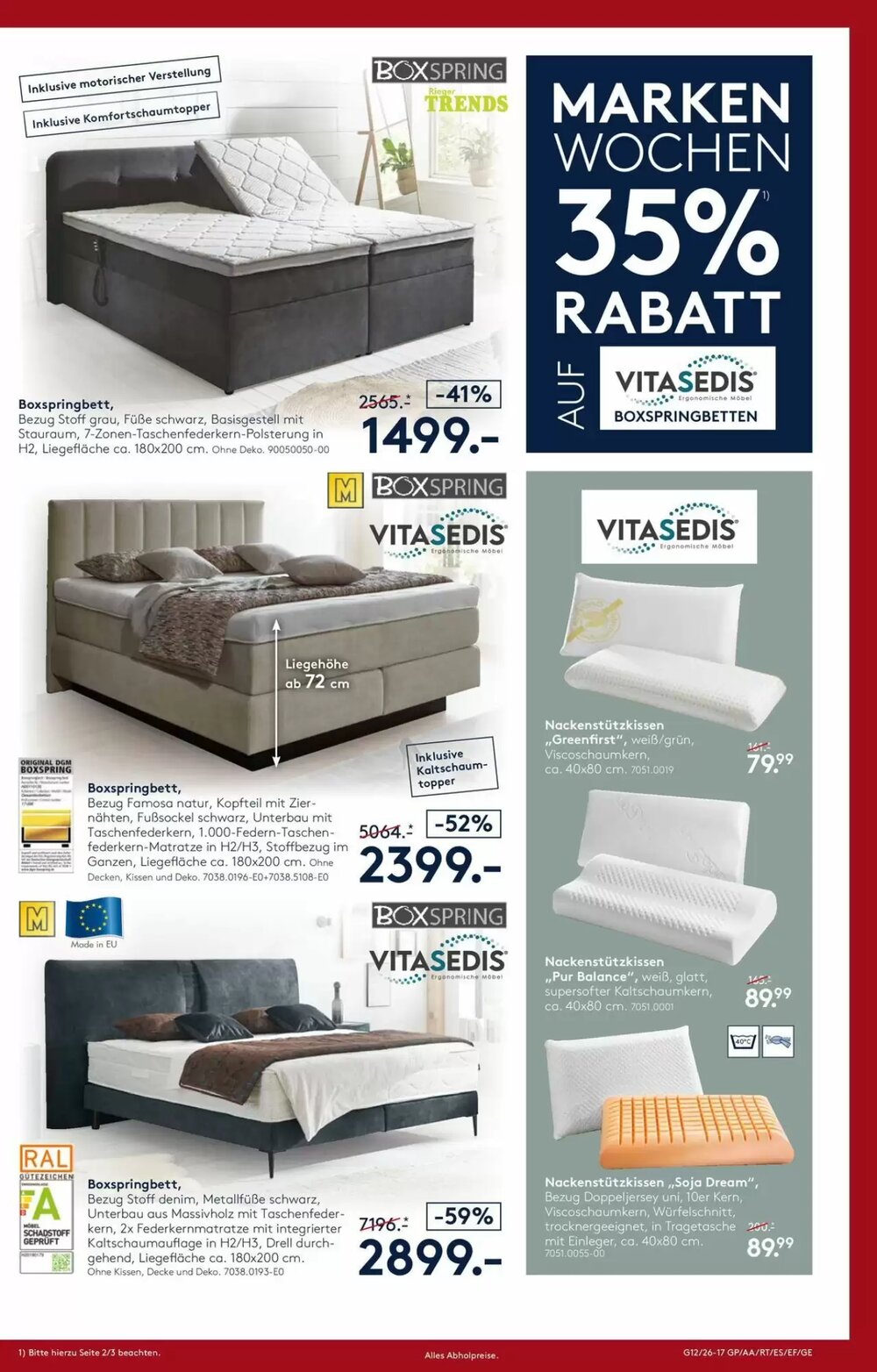 Möbel Rieger Prospekt (ab 26.03.2026) zum Blättern - Seite 17