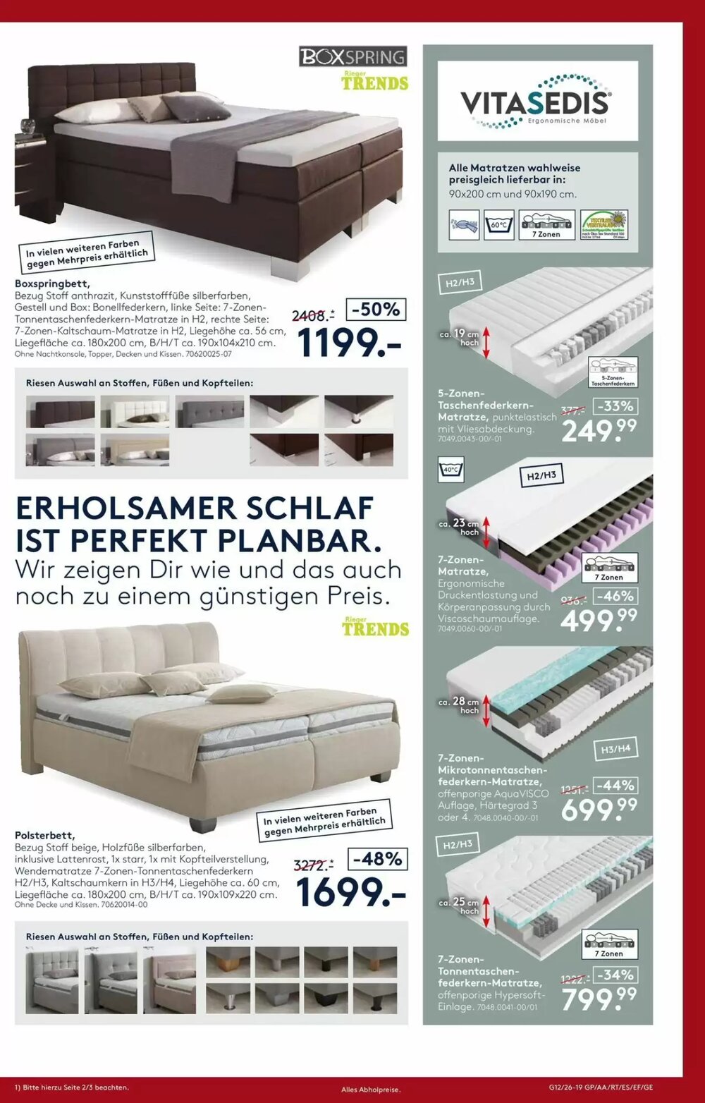 Möbel Rieger Prospekt (ab 26.03.2026) zum Blättern - Seite 19