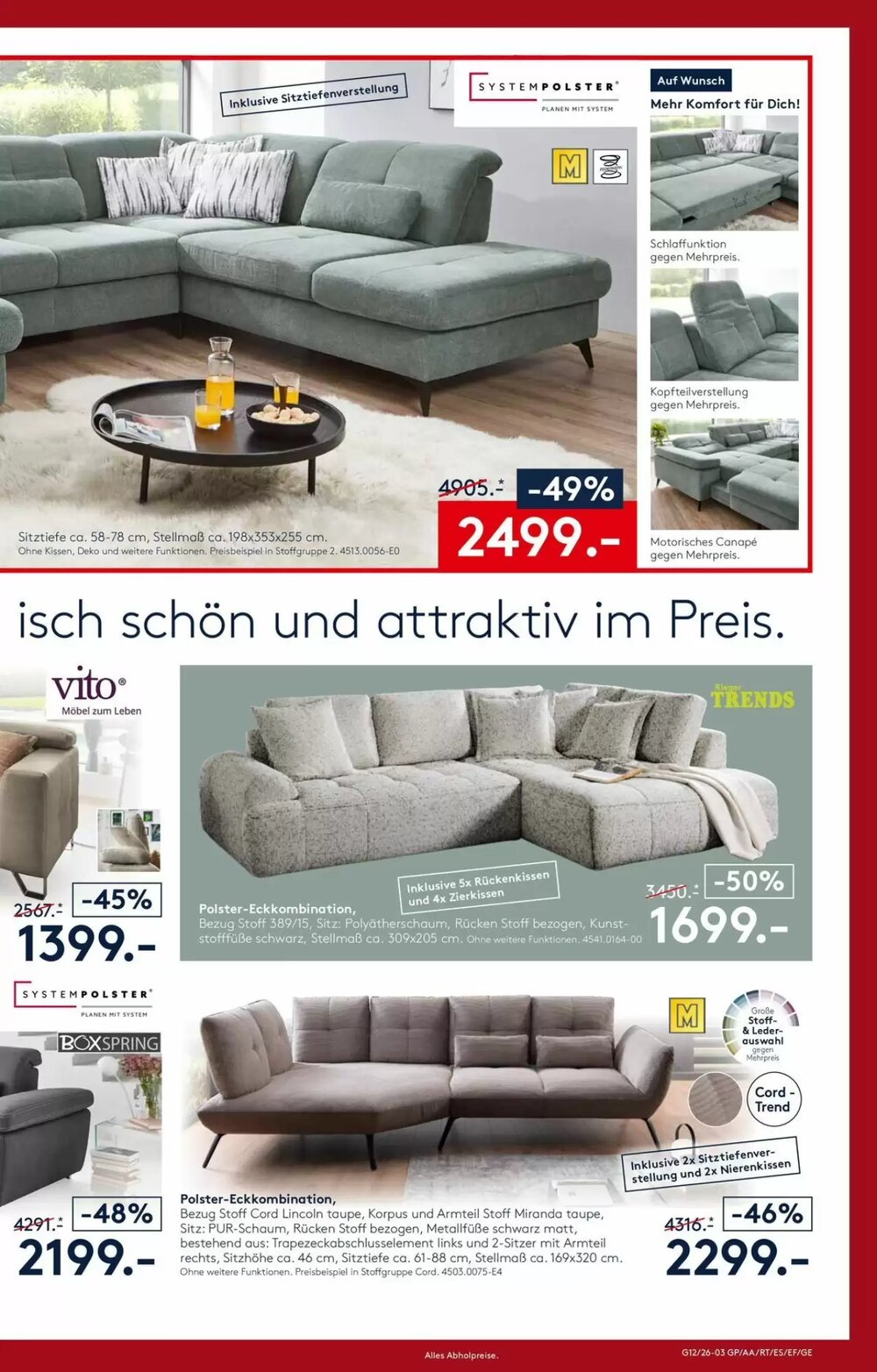 Möbel Rieger Prospekt (ab 26.03.2026) zum Blättern - Seite 3