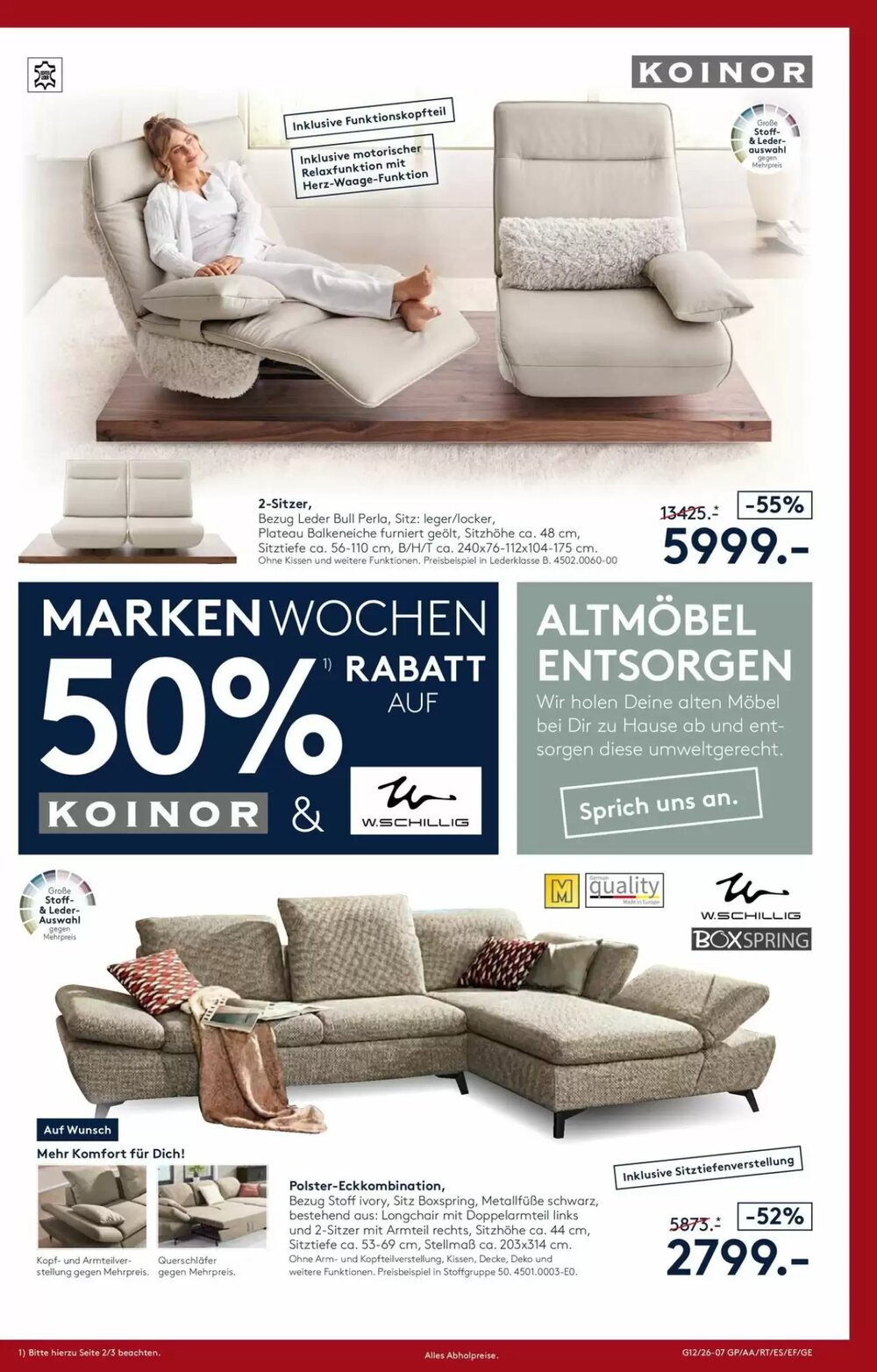 Möbel Rieger Prospekt (ab 26.03.2026) zum Blättern - Seite 7