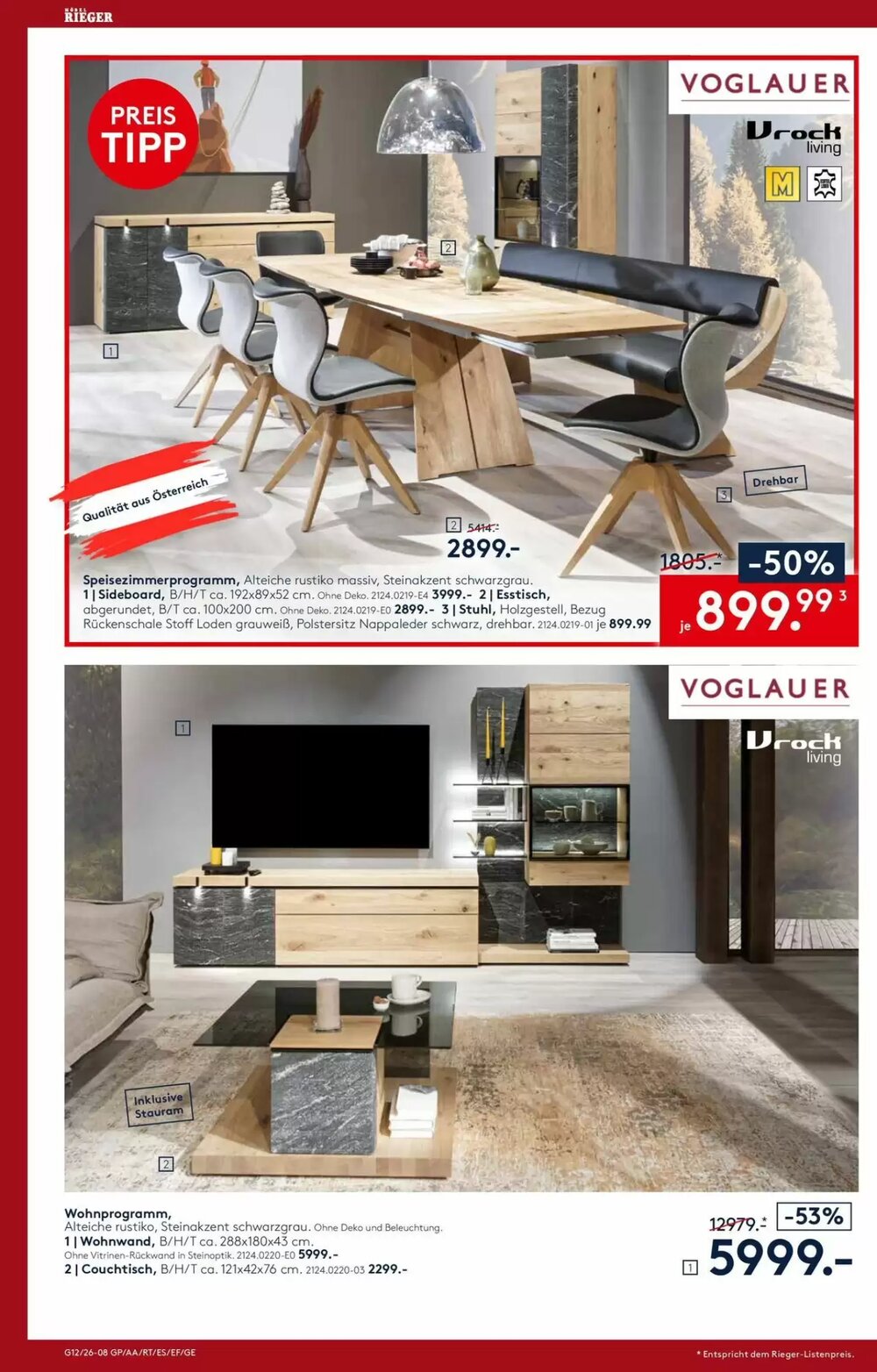 Möbel Rieger Prospekt (ab 26.03.2026) zum Blättern - Seite 8