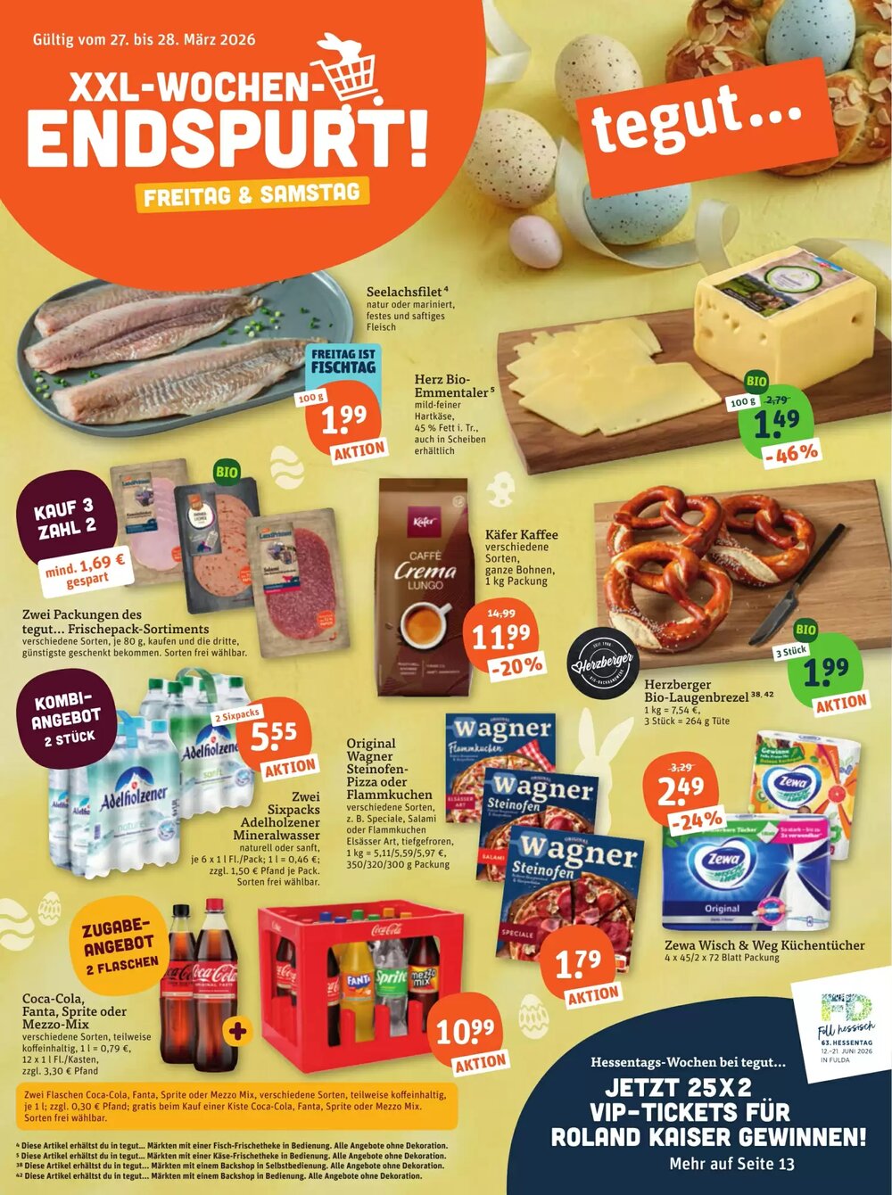 tegut Prospekt (ab 27.03.2026) zum Blättern - Seite 1