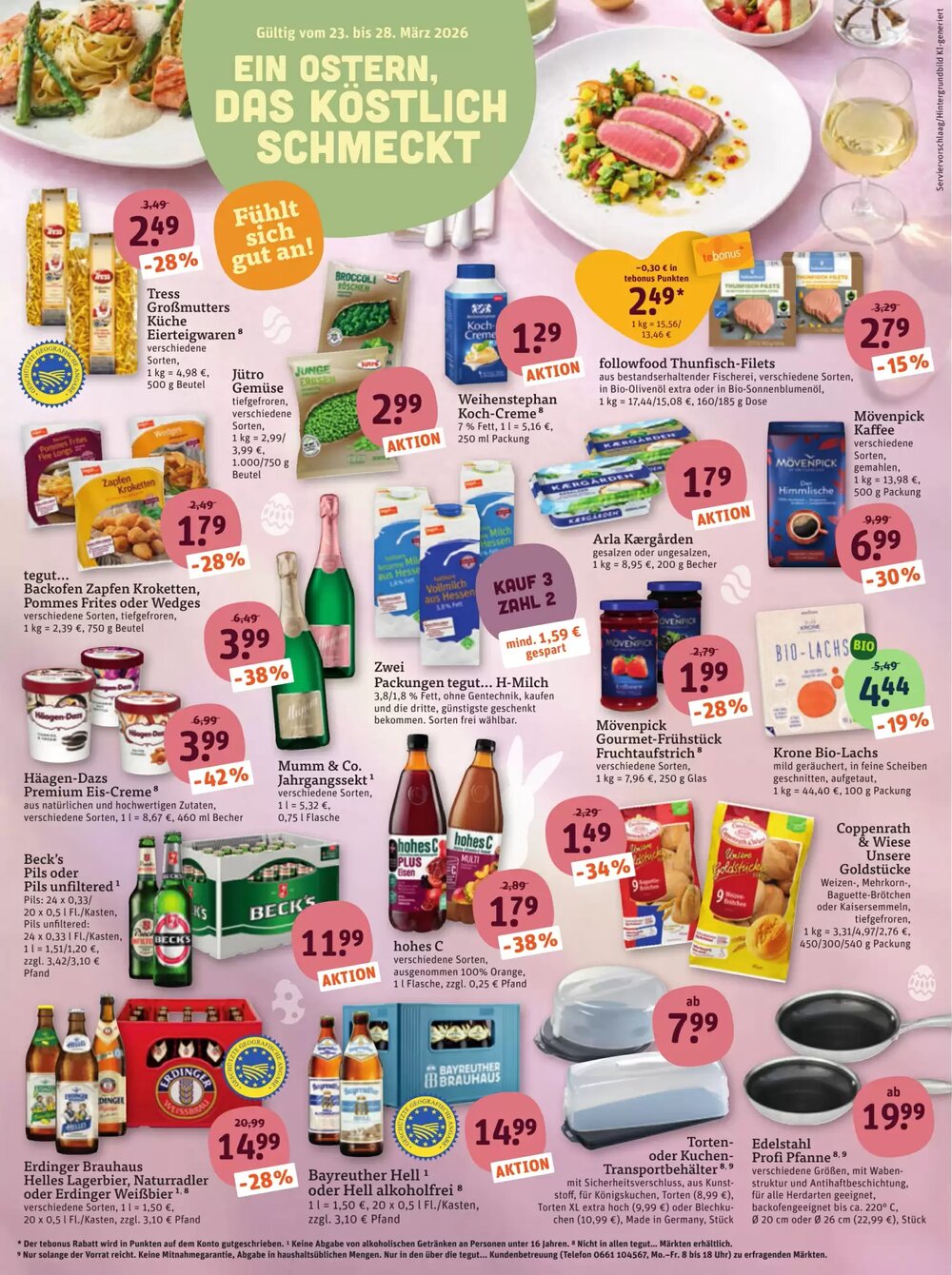 tegut Prospekt (ab 27.03.2026) zum Blättern - Seite 2