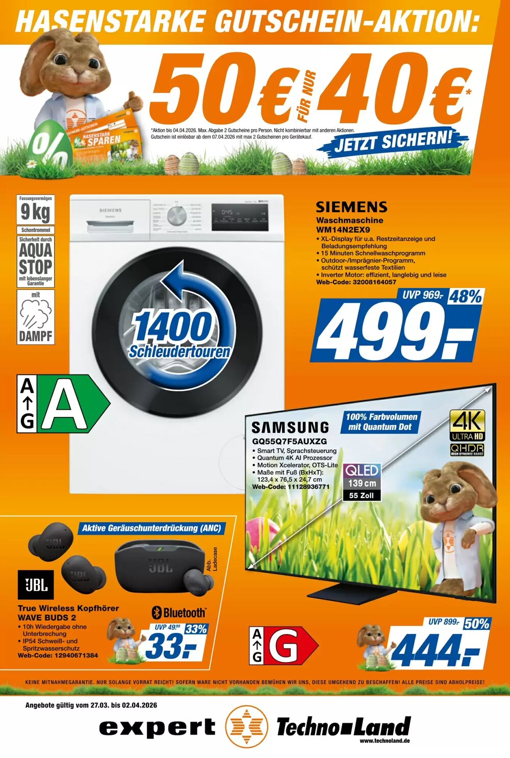 expert Techno Land Prospekt (ab 27.03.2026) zum Blättern - Seite 1