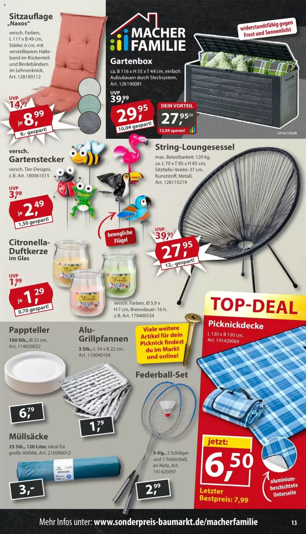 Sonderpreis Baumarkt Prospekt (ab 28.03.2026) zum Blättern - Seite 13