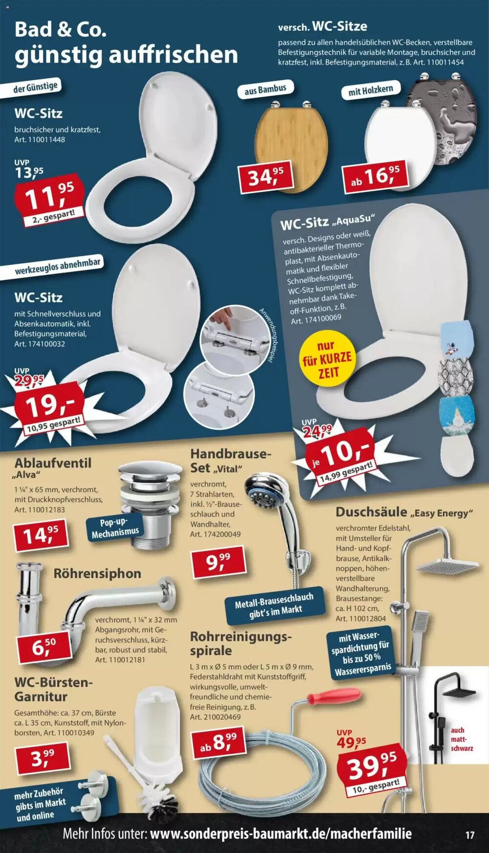 Sonderpreis Baumarkt Prospekt (ab 28.03.2026) zum Blättern - Seite 17