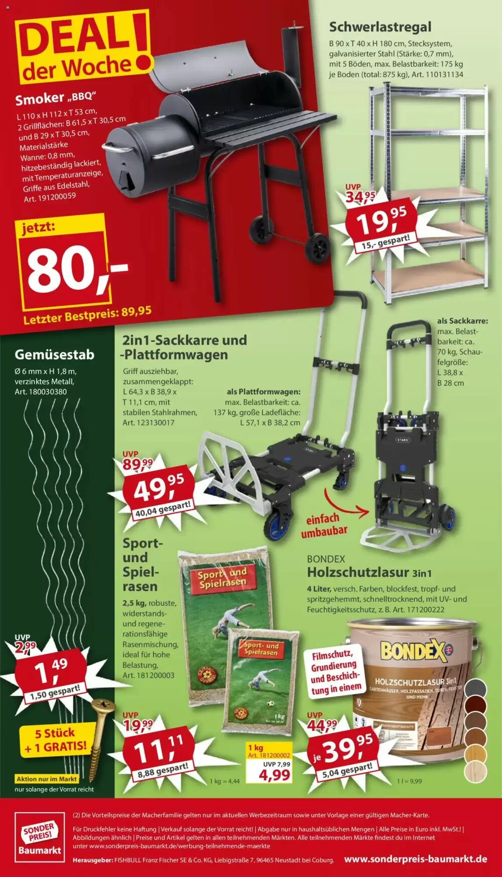 Sonderpreis Baumarkt Prospekt (ab 28.03.2026) zum Blättern - Seite 20