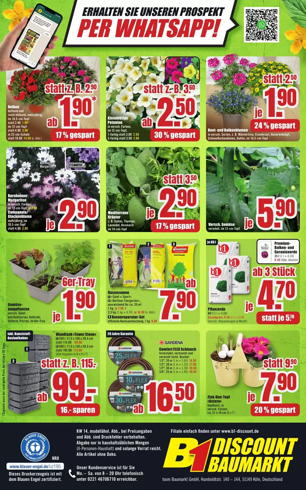 B1 Discount Baumarkt Prospekt (ab 28.03.2026) zum Blättern - Seite 10