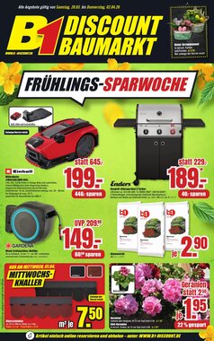 B1 Discount Baumarkt Prospekt (ab 28.03.2026) zum Blättern