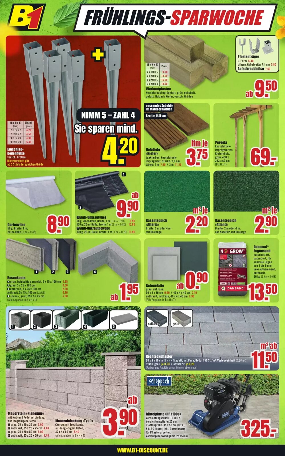 B1 Discount Baumarkt Prospekt (ab 28.03.2026) zum Blättern - Seite 6