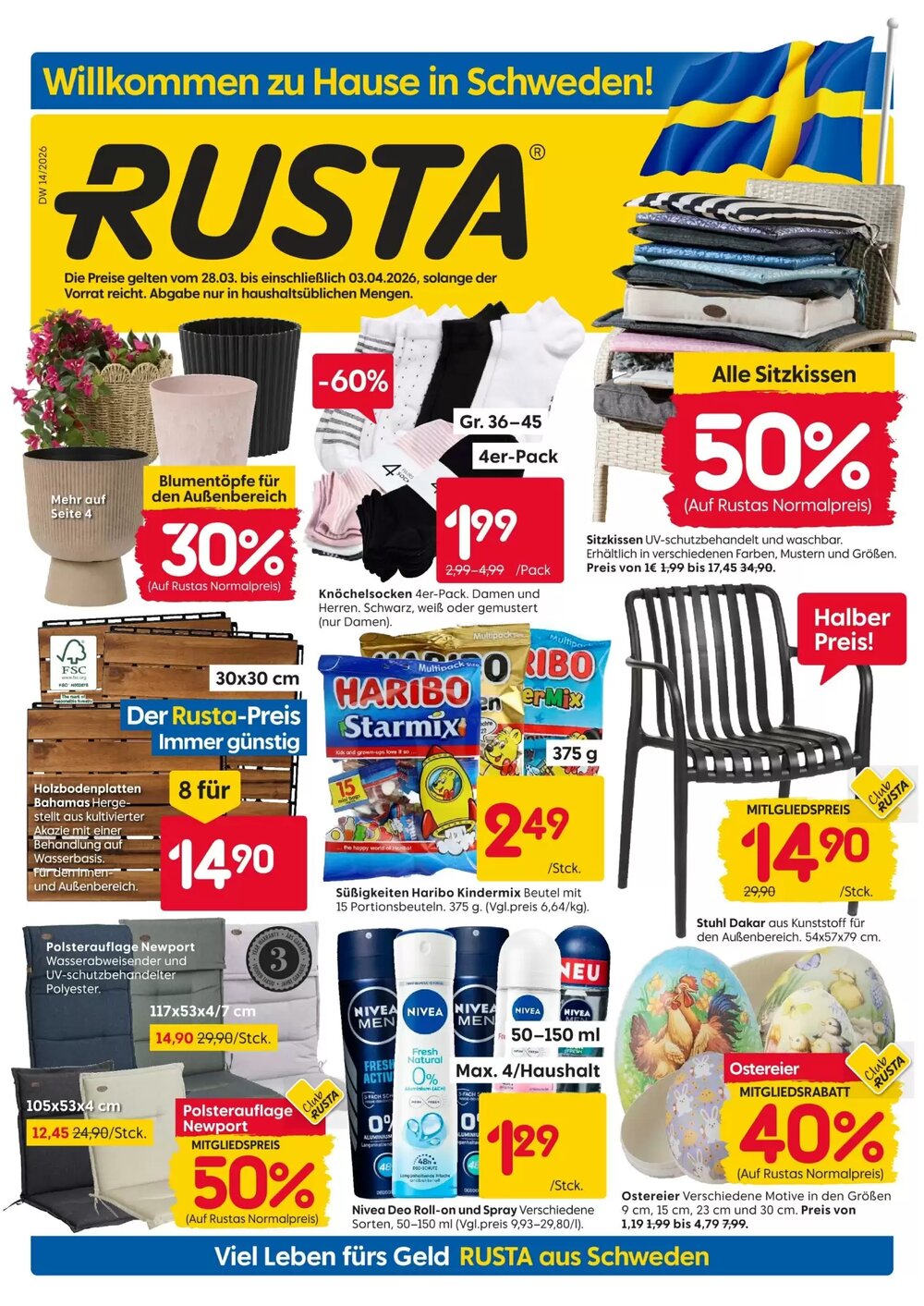 Rusta Prospekt (ab 28.03.2026) zum Blättern - Seite 1