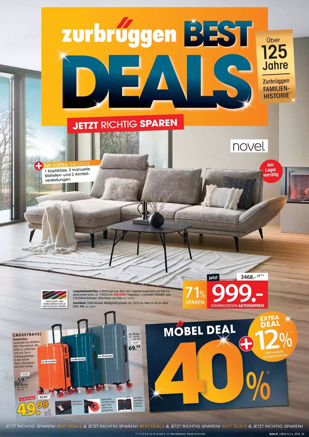 Zurbrüggen Prospekt (ab 28.03.2026) zum Blättern - Seite 1