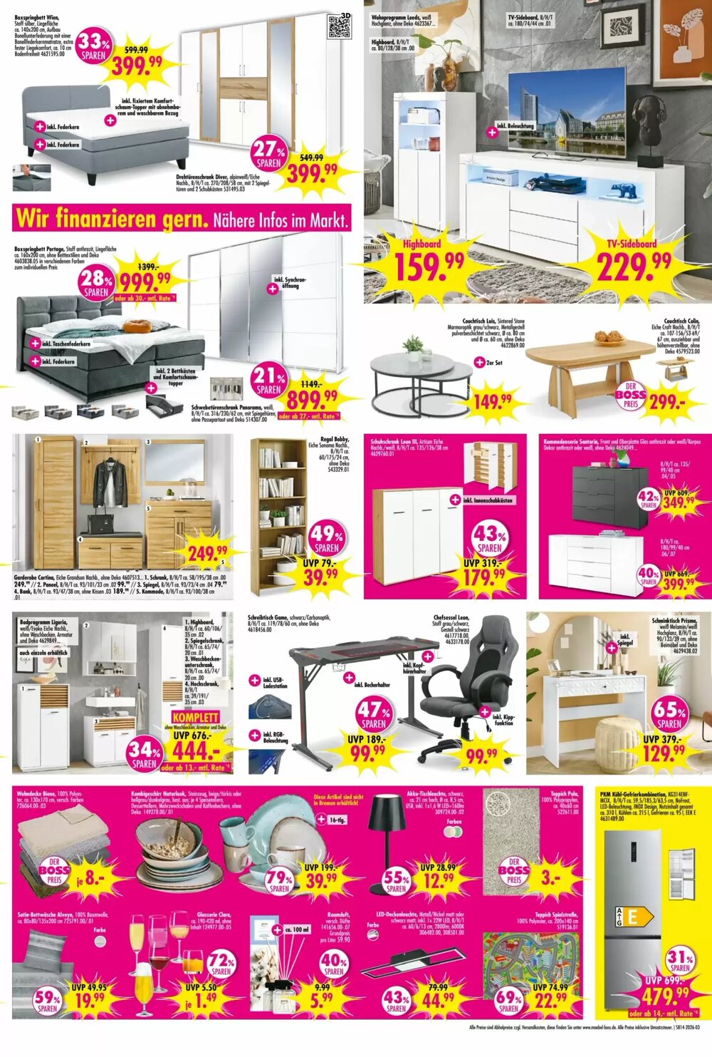 Möbel Boss Prospekt (ab 28.03.2026) zum Blättern - Seite 3