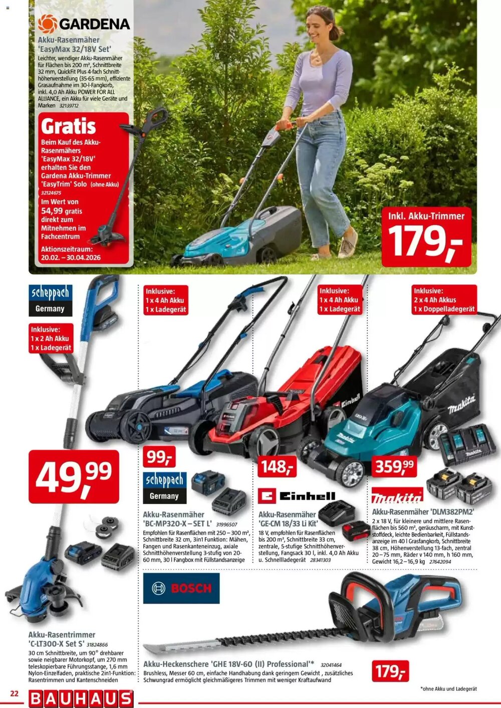 Bauhaus Prospekt (ab 28.03.2026) zum Blättern - Seite 22