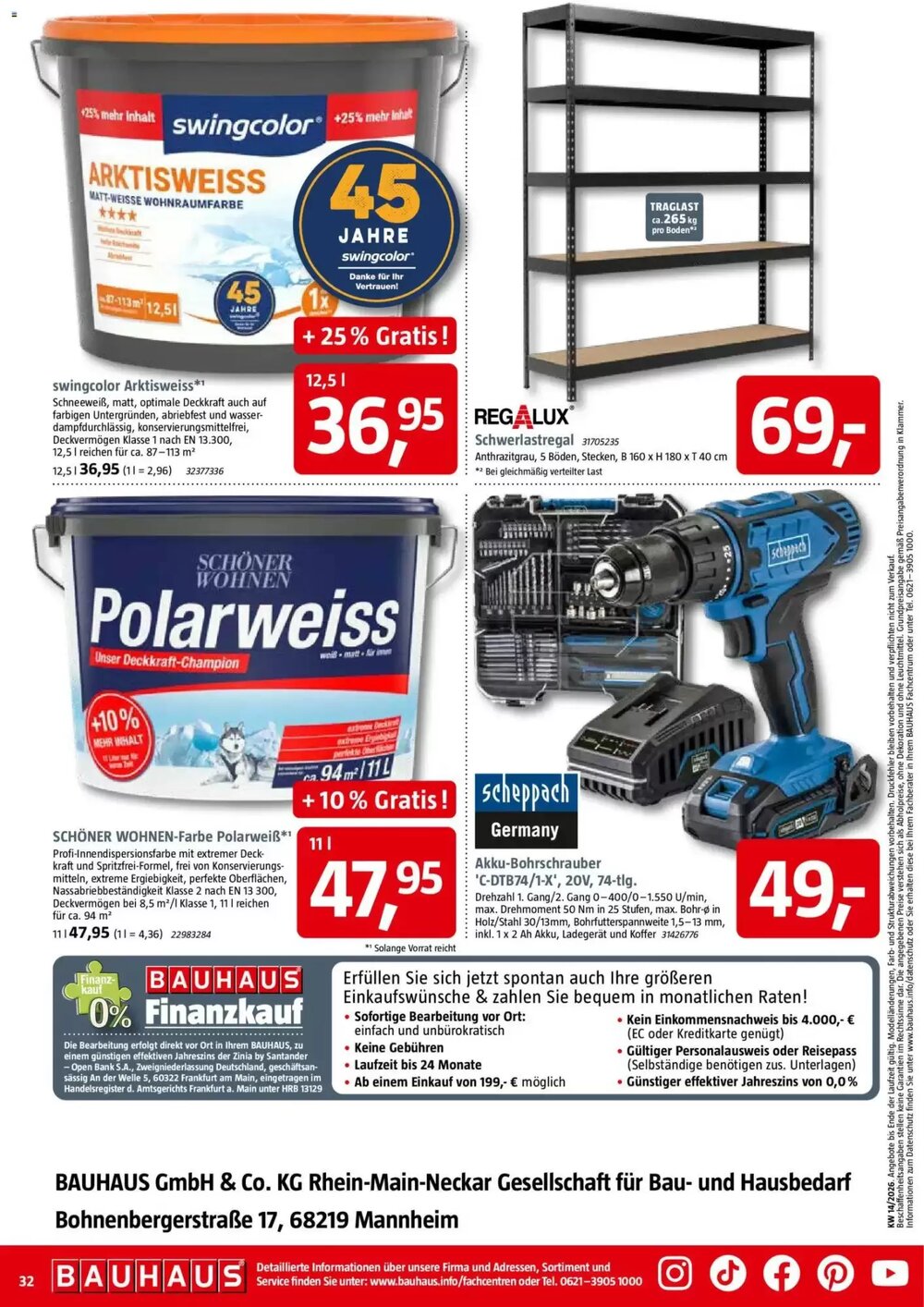 Bauhaus Prospekt (ab 28.03.2026) zum Blättern - Seite 32