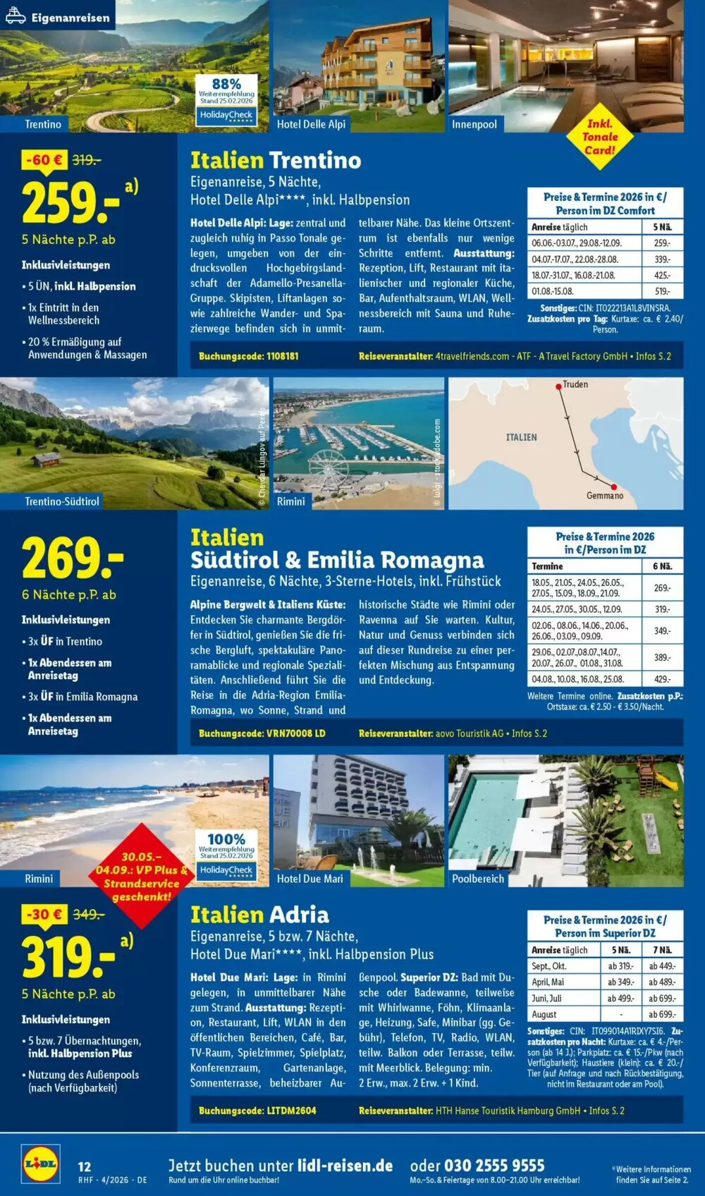 Lidl Reisen Prospekt (ab 28.03.2026) zum Blättern - Seite 12