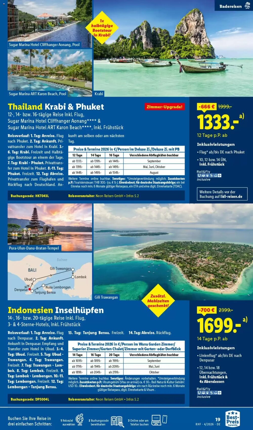 Lidl Reisen Prospekt (ab 28.03.2026) zum Blättern - Seite 19