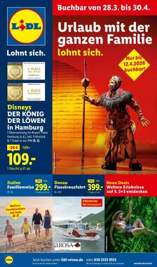 Lidl Reisen Prospekt (ab 28.03.2026) zum Blättern