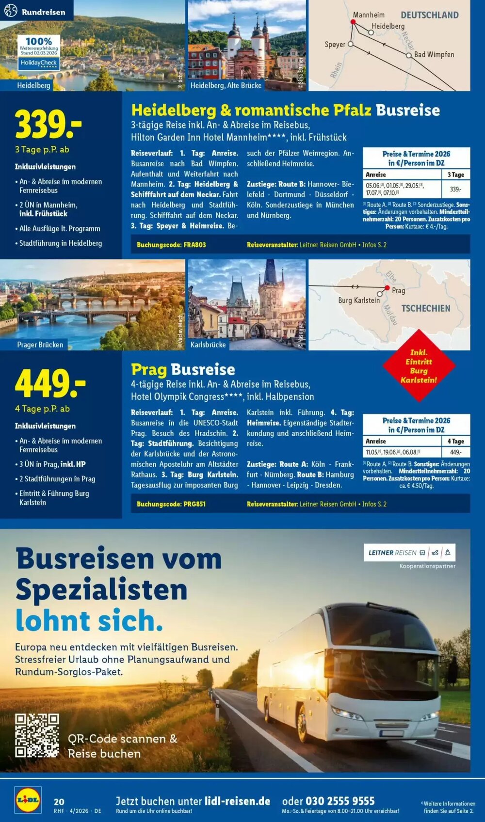 Lidl Reisen Prospekt (ab 28.03.2026) zum Blättern - Seite 20