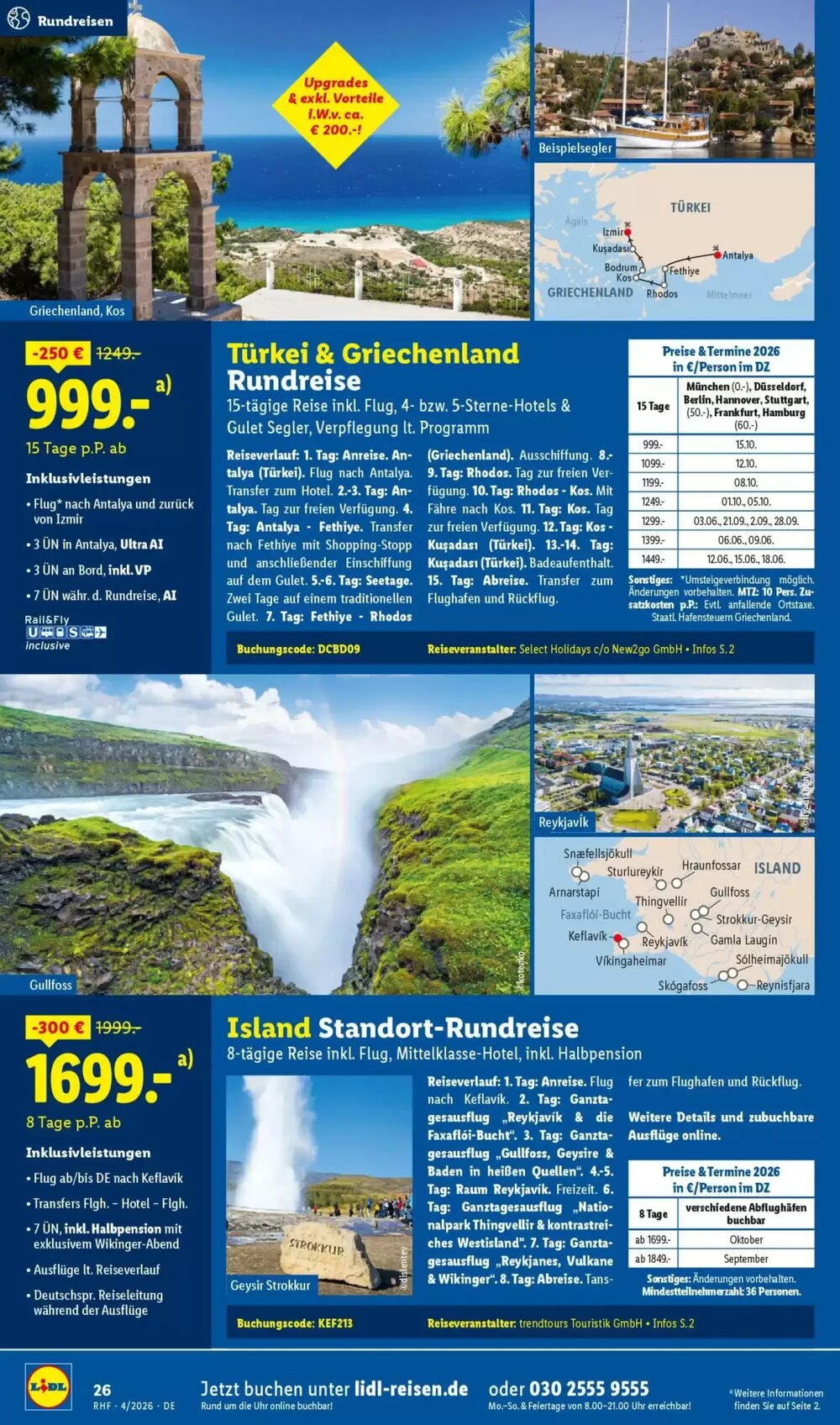 Lidl Reisen Prospekt (ab 28.03.2026) zum Blättern - Seite 26