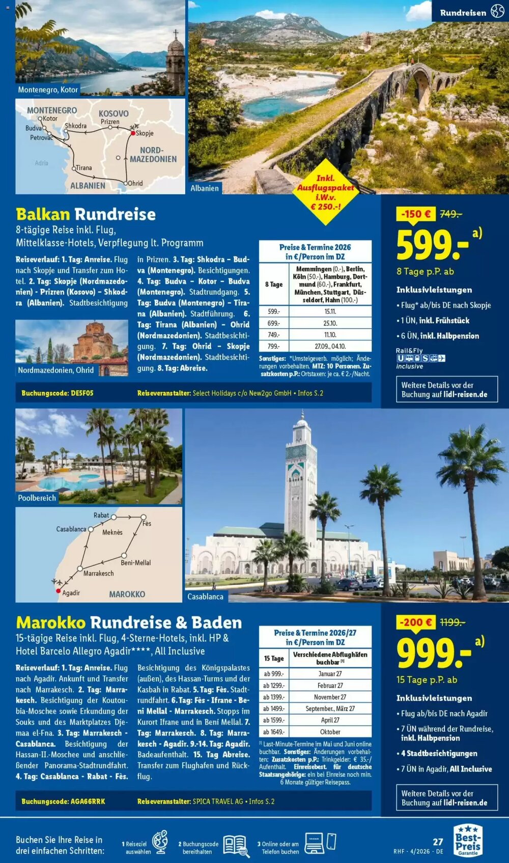 Lidl Reisen Prospekt (ab 28.03.2026) zum Blättern - Seite 27