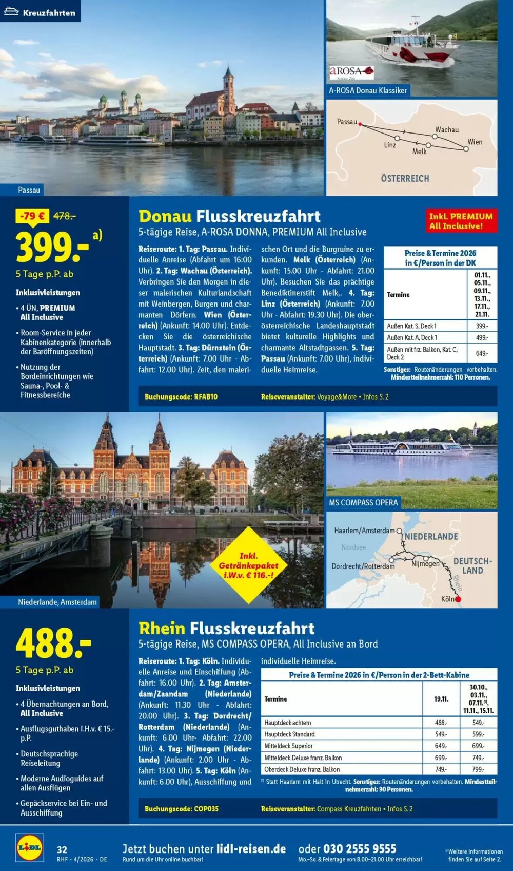 Lidl Reisen Prospekt (ab 28.03.2026) zum Blättern - Seite 32